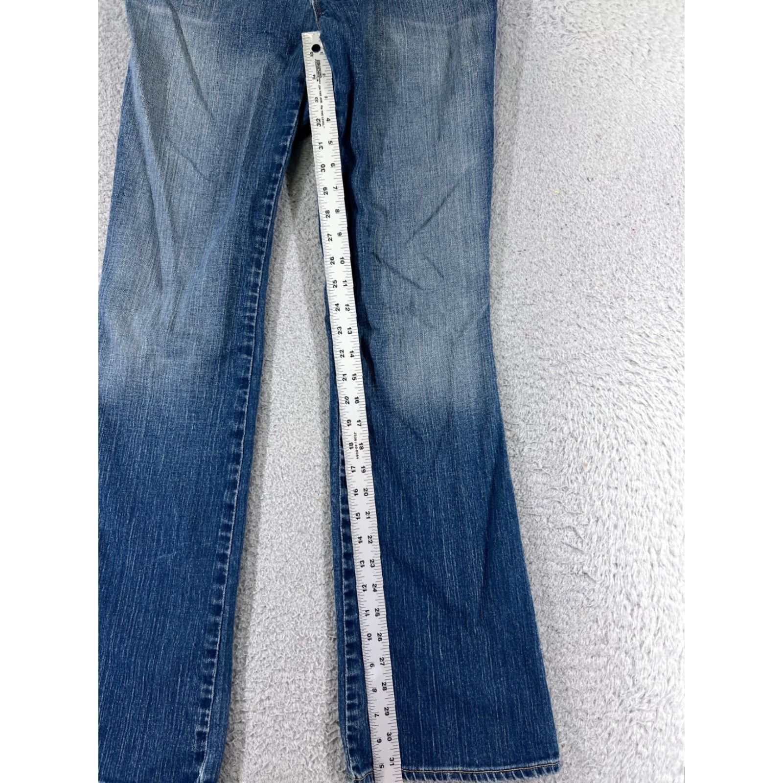 Gap VINTAGE Gap Women's Jeans Pants 28 Blue Denim Low Rise Bootcut Stretch Cotton 80s 90s City Womens Size 28" / US 6 / IT 42 - 7 Thumbnail