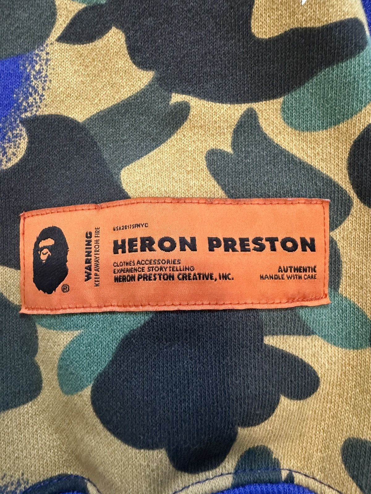 Bape Bape x Heron Preston Hoodie Zip Up Size US XXL / EU 58 / 5 - 8 Thumbnail
