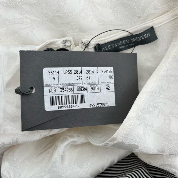Alexander McQueen Alexander McQUEEN Peplum Top V Neck High Low Size M / US 6-8 / IT 42-44 - 11 Thumbnail