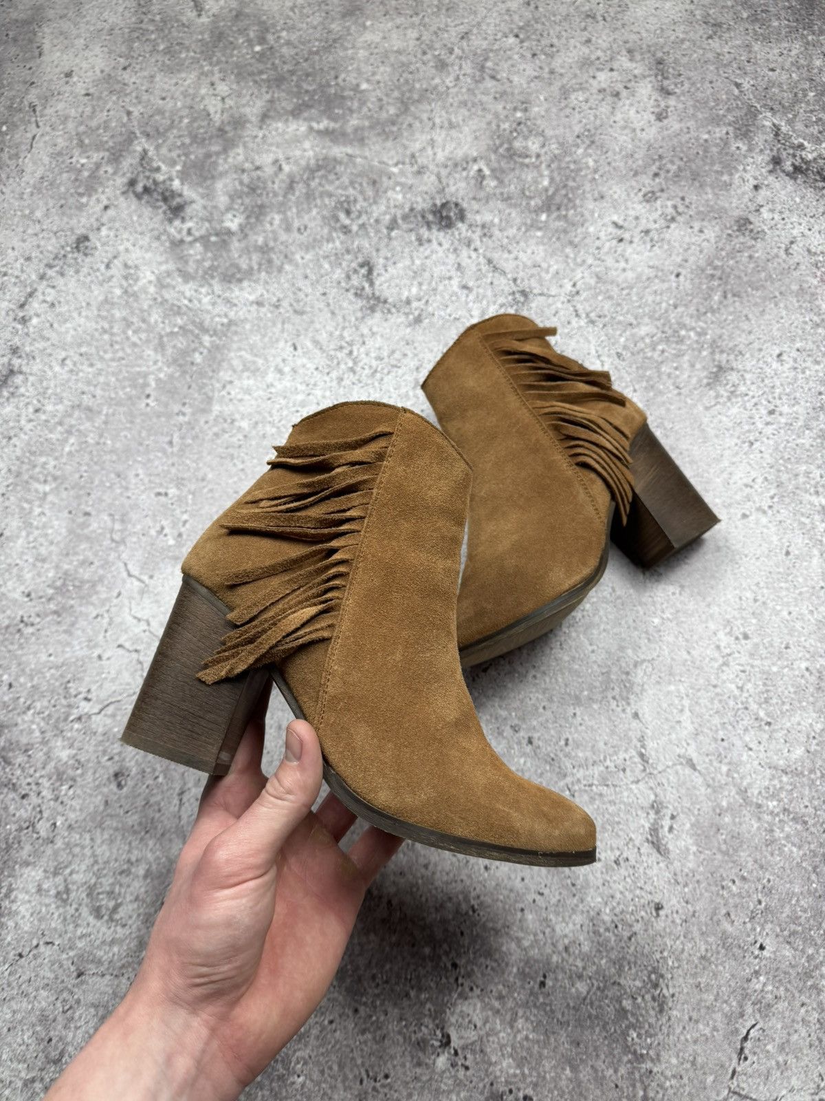 A.S.98 A.S.98 Style Western Leather/Suede Fringe CowBoy Boots Y2K Size US 7 / IT 37 - 7 Thumbnail