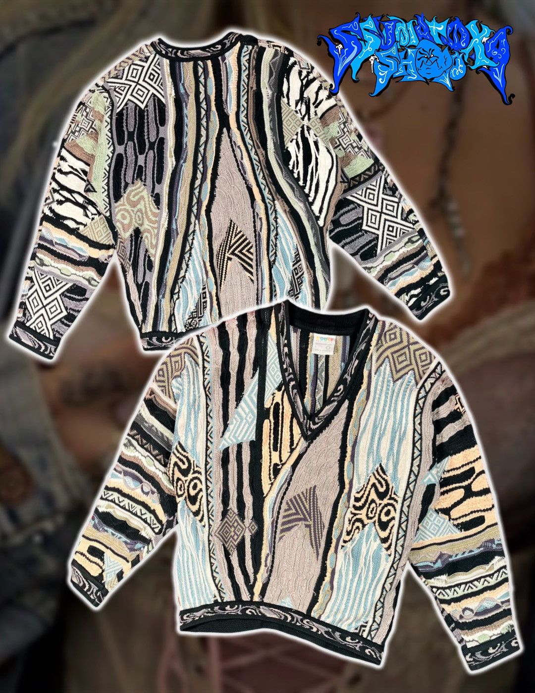 Coogi Rare Vintage Streetwear Stitched Sweater COOGI Size US L / EU 52-54 / 3 - 1 Thumbnail