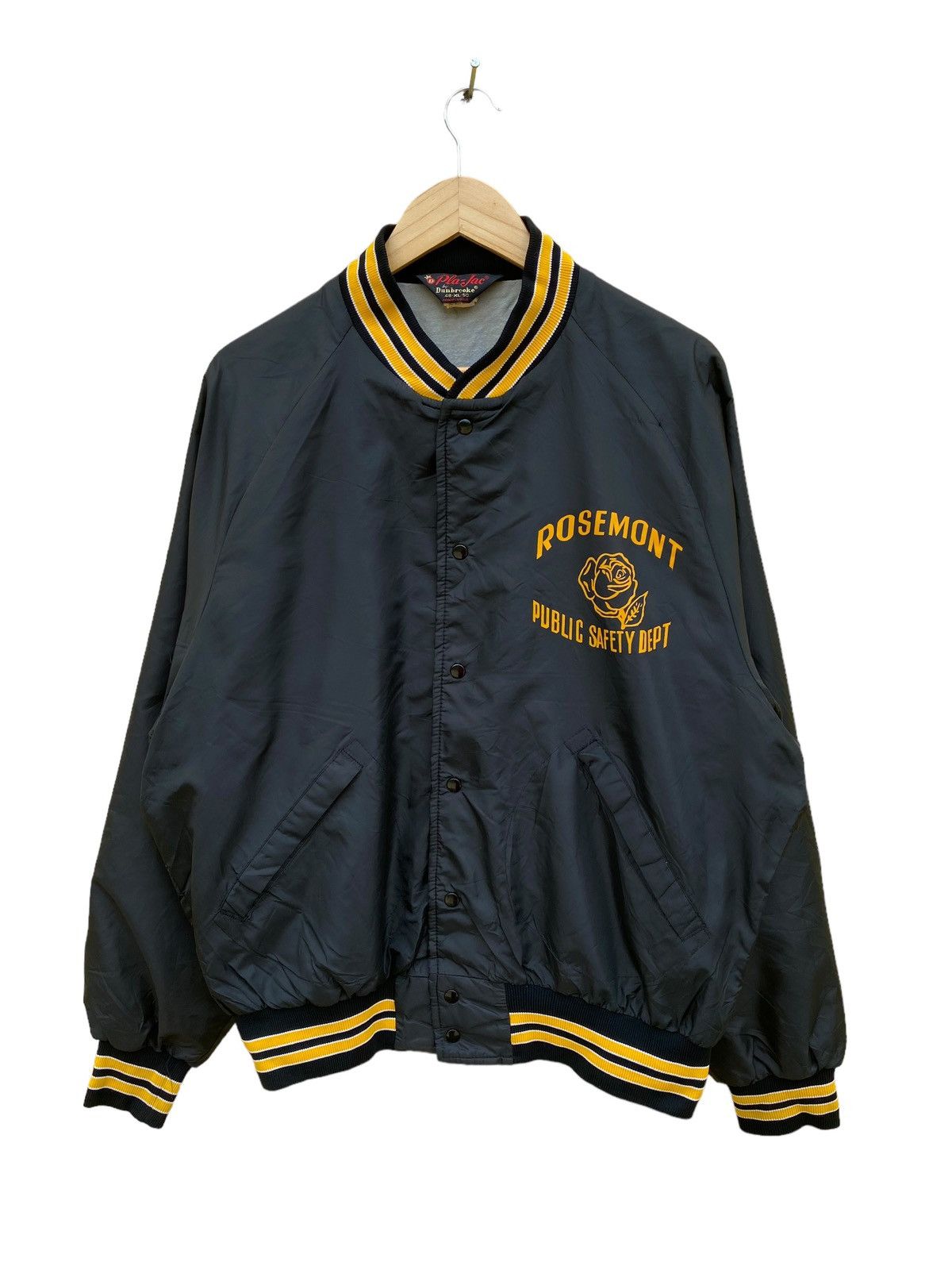 Vintage Vintage pla jac Dunbrooke rosemont satin varsity jacket Size US XL / EU 56 / 4 - 2 Thumbnail