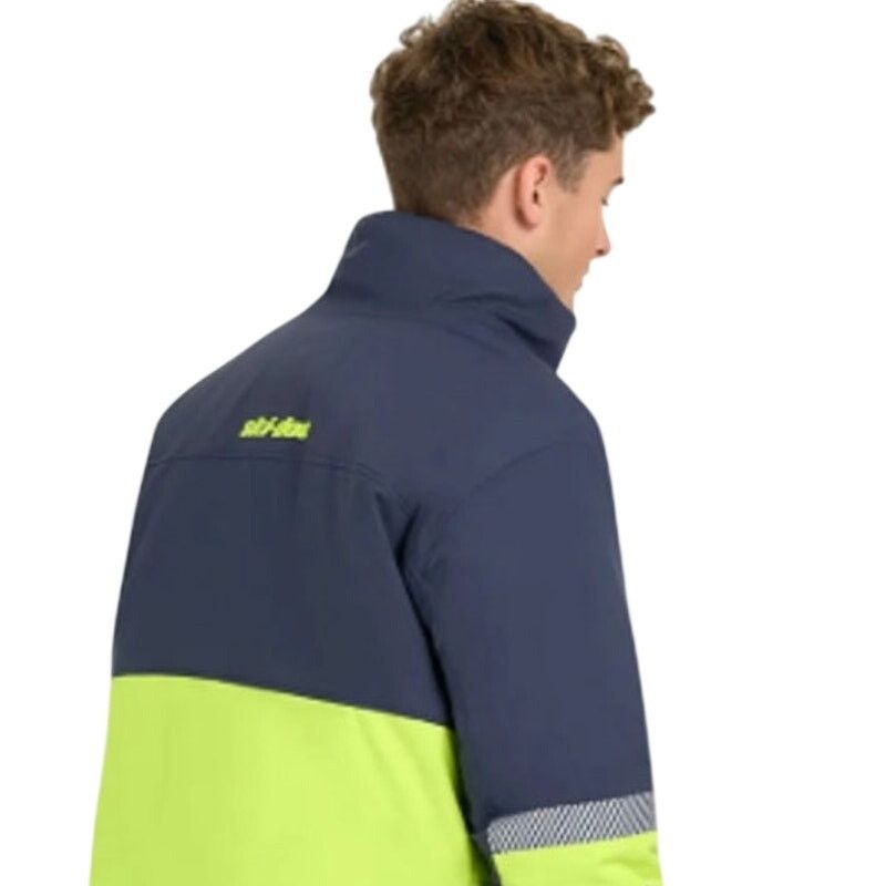 Ski-Doo Ski-Doo Navy Neon Green Vasa Polar Fleece Ski Jacket Coat Size US L / EU 52-54 / 3 - 3 Thumbnail