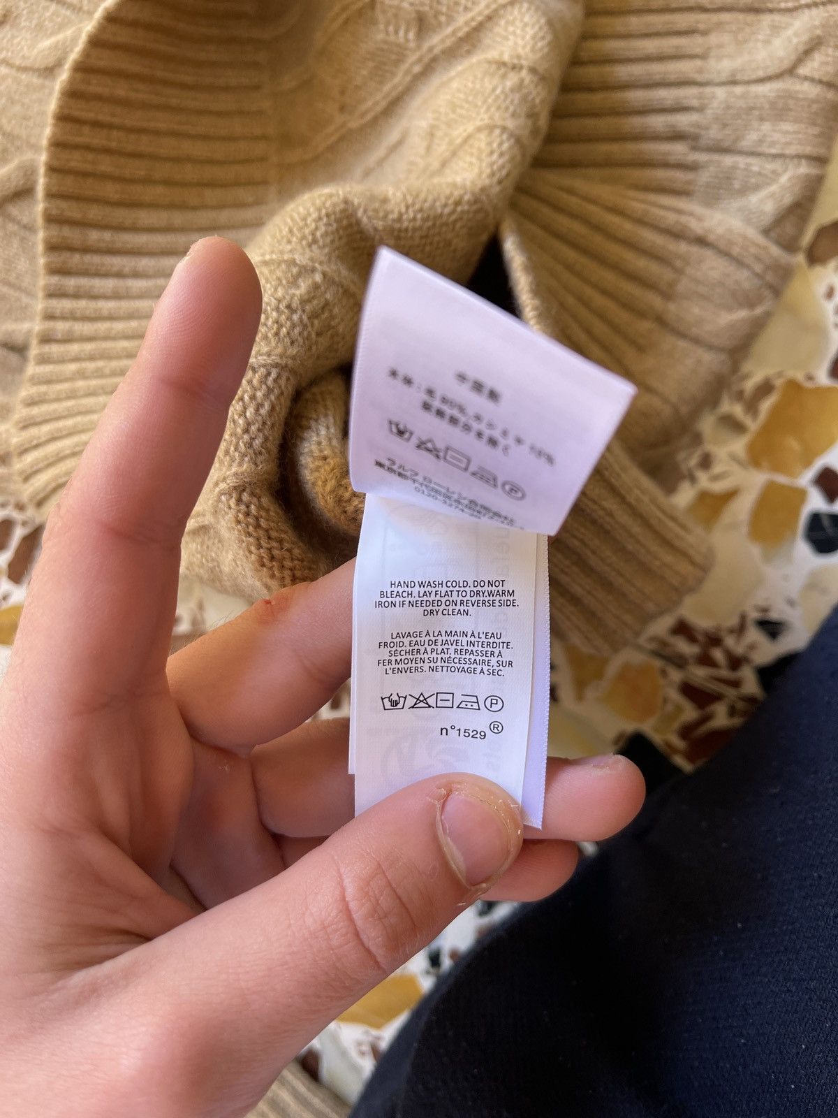 Polo Ralph Lauren Beige Polo Ralph Lauren cashmere wool knit Size US L / EU 52-54 / 3 - 7 Thumbnail