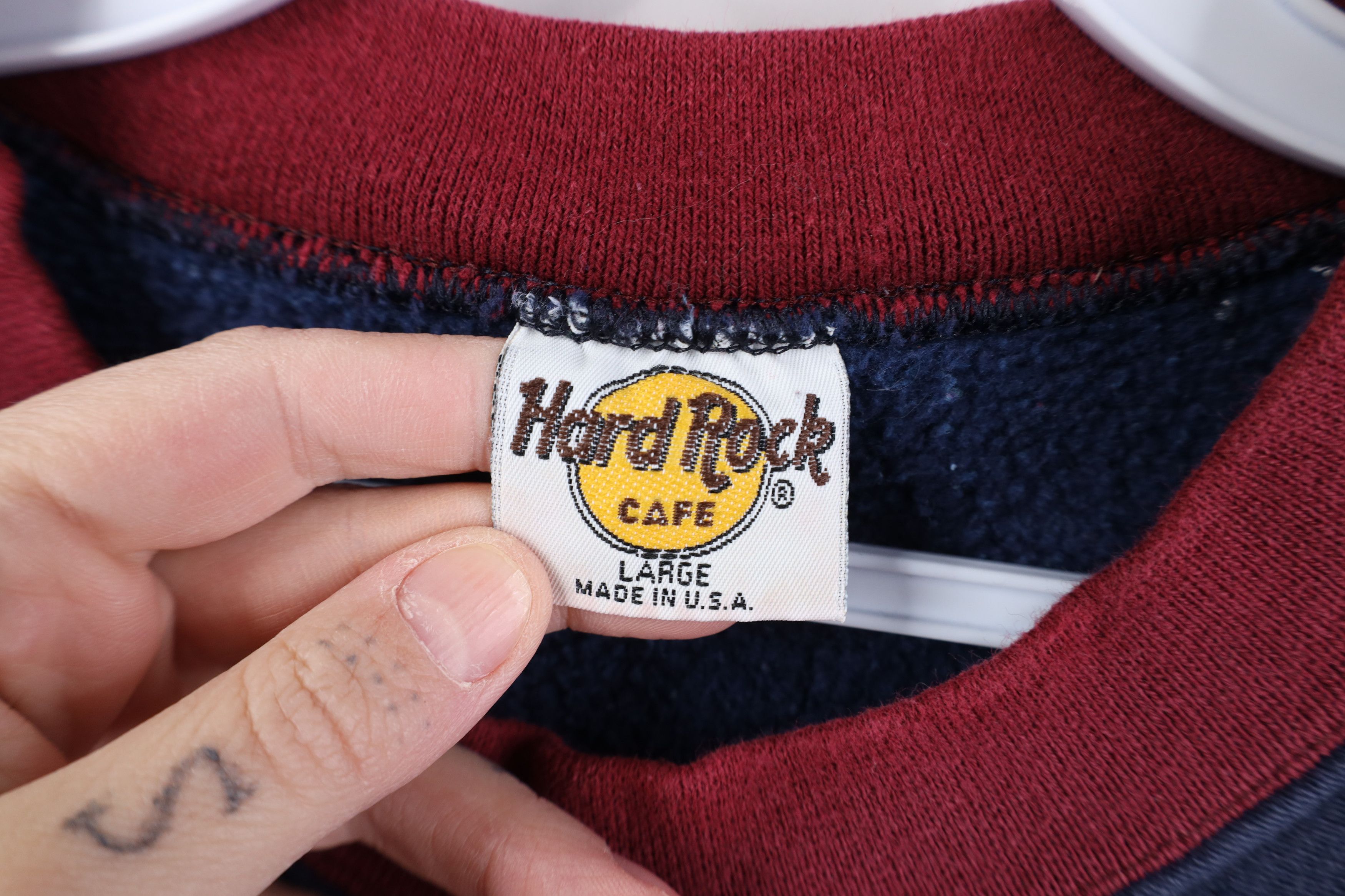 Hard Rock Cafe Vintage 90s Hard Rock Cafe Orlando Reverse Weave Sweatshirt Size US L / EU 52-54 / 3 - 9 Thumbnail