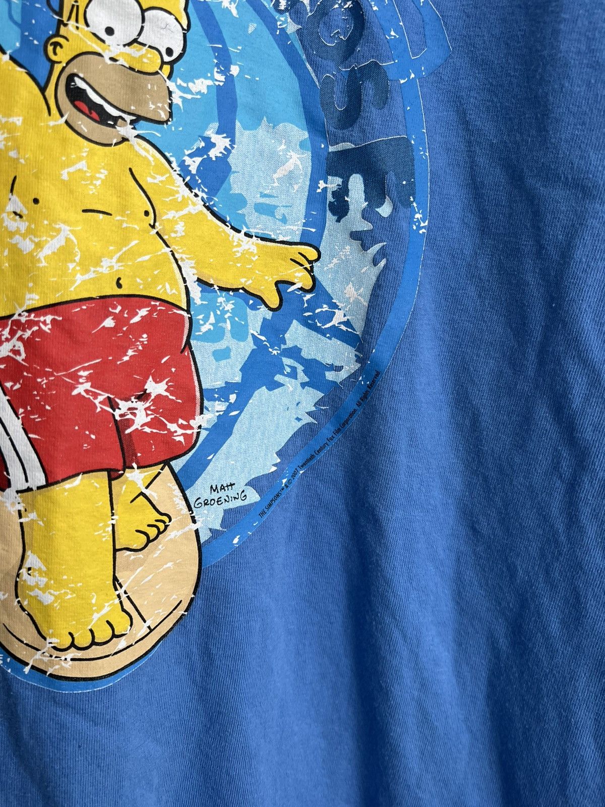 The Simpsons Vintage 00s The Simpsons Movie Tee T-Shirt Surf Homer Size US L / EU 52-54 / 3 - 11 Thumbnail