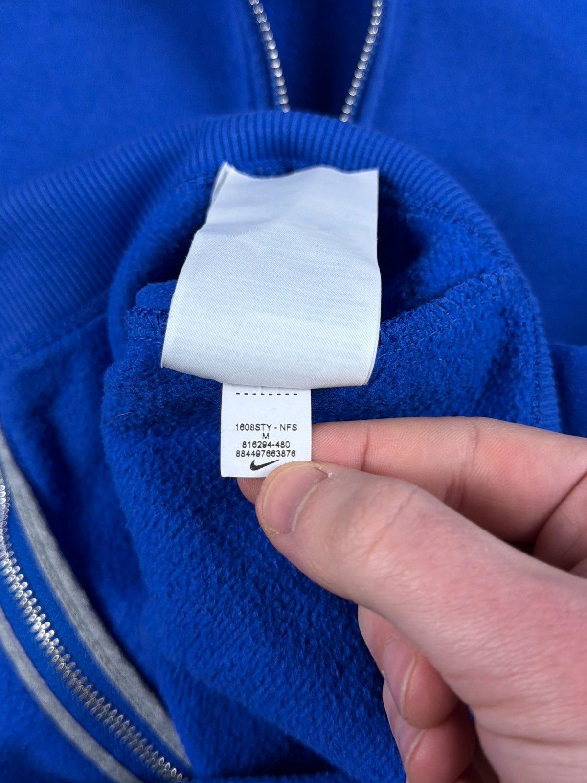Nike 00s Nike blue zip hoodie Size US M / EU 48-50 / 2 - 5 Thumbnail