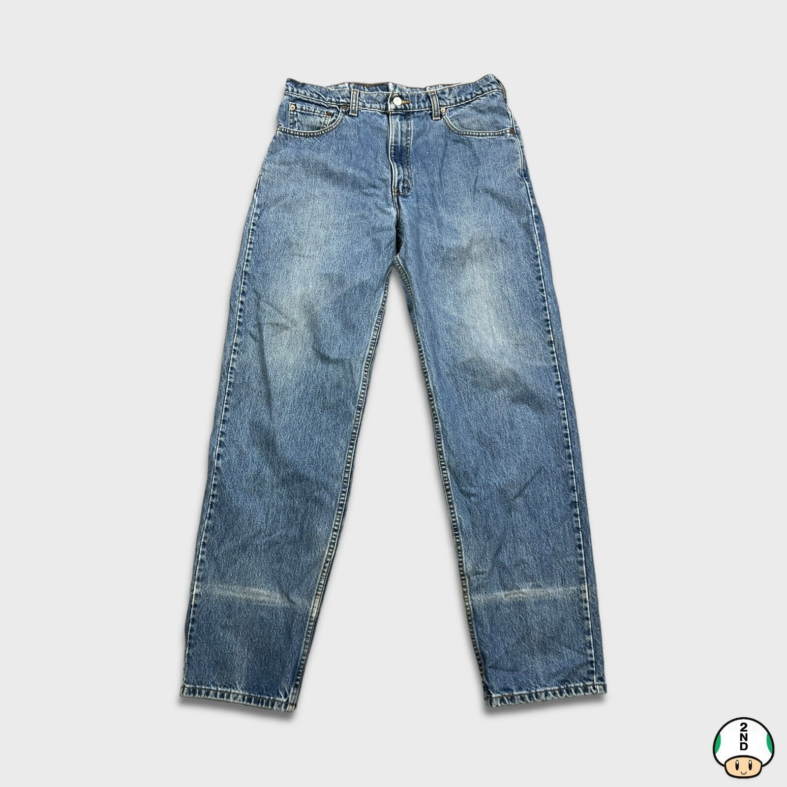 Levi's × Vintage Vintage 90s Levi's 550 Jeans 35x34 Relaxed Fit Tapered Leg Size US 35 - 1 Thumbnail