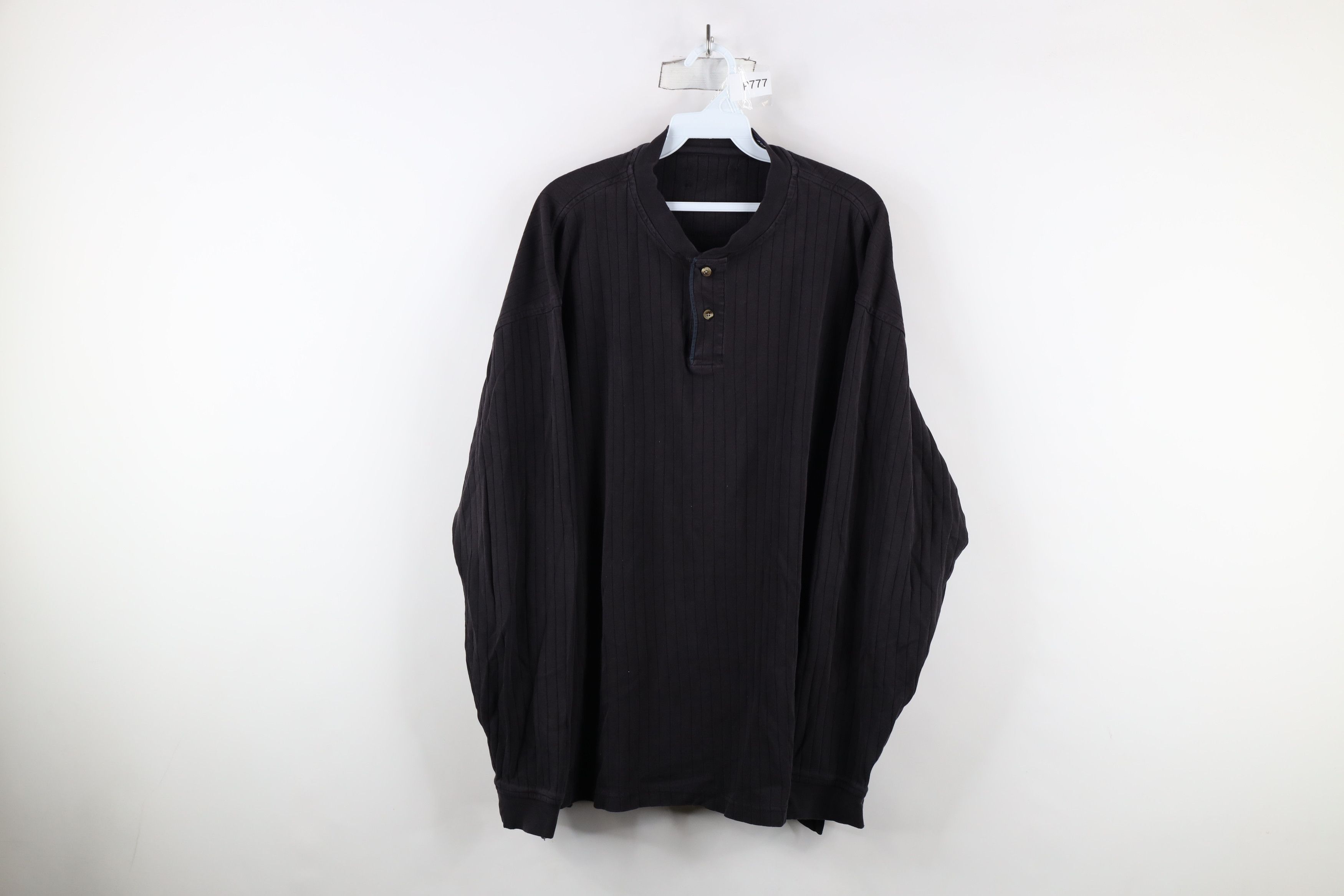 Vintage Vintage 90s Streetwear Knit Long Sleeve Henley T-Shirt Size US XL / EU 56 / 4 - 1 Thumbnail