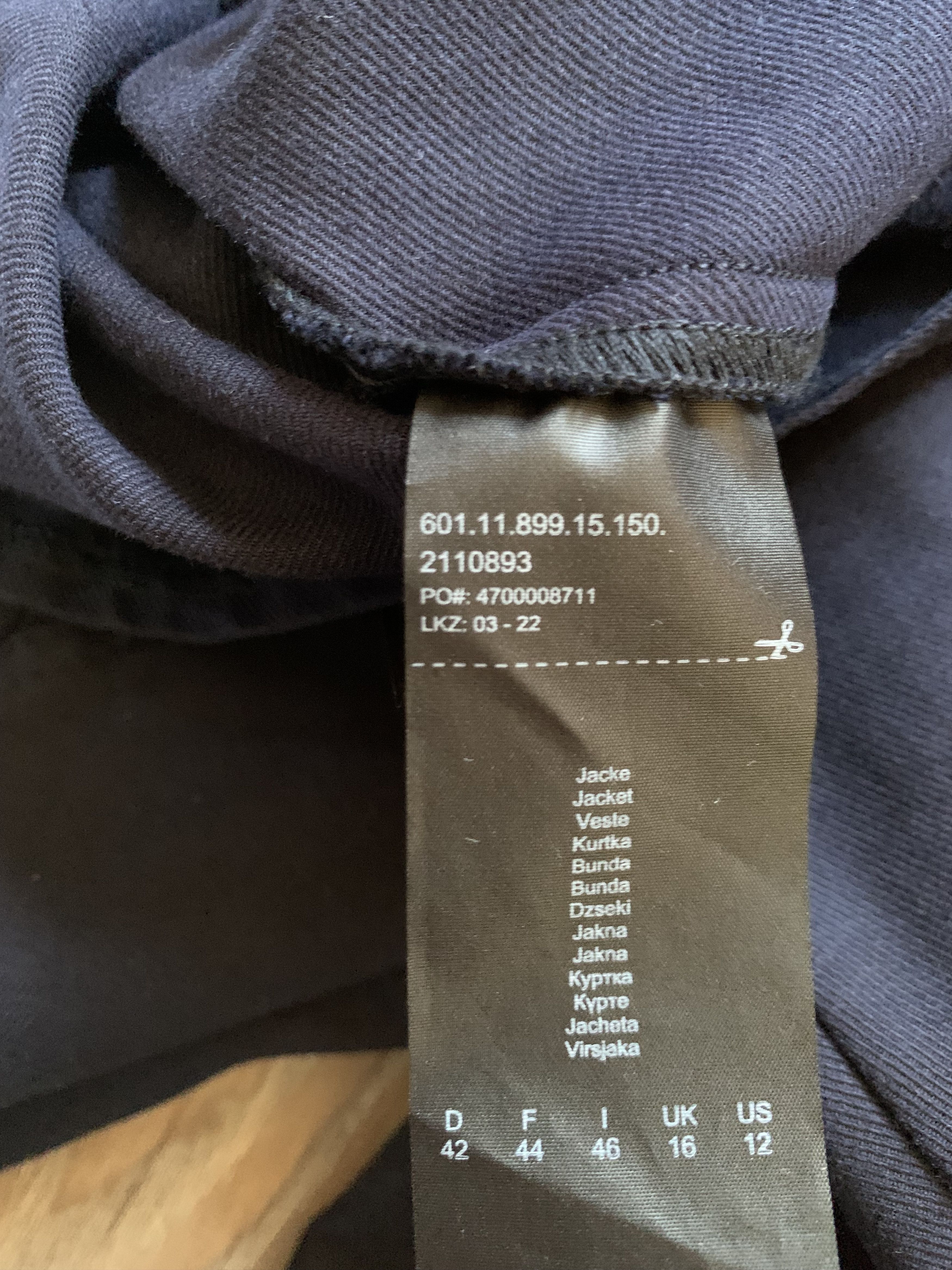 Designer Comma New Slim Stretch Denim Jacket Size M / US 6-8 / IT 42-44 - 10 Thumbnail