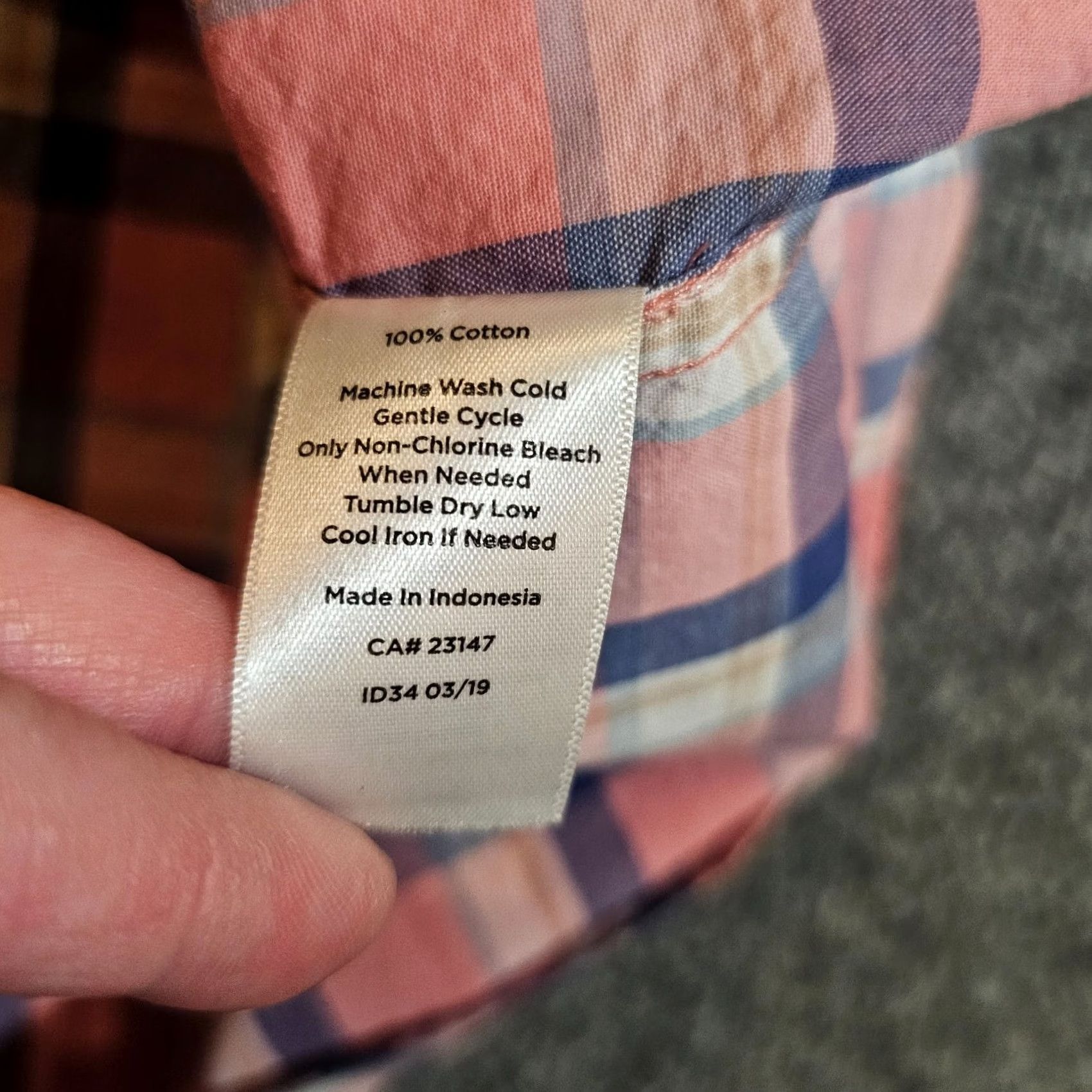 Talbots Talbots Top Blouse Womens Size M Pink Blue Plaid Button Long Sleeve Casual Career Shirt Size M / US 6-8 / IT 42-44 - 7 Thumbnail