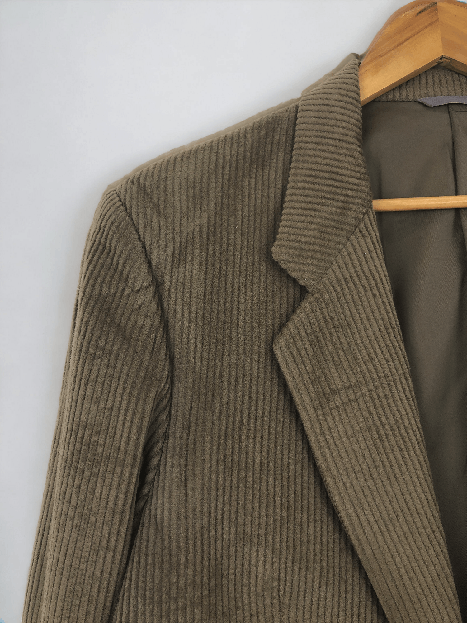 Balenciaga Balenciaga Paris Corduroy Blazer Luxury Brown Jacket JA0032 Size US L / EU 52-54 / 3 - 10 Thumbnail