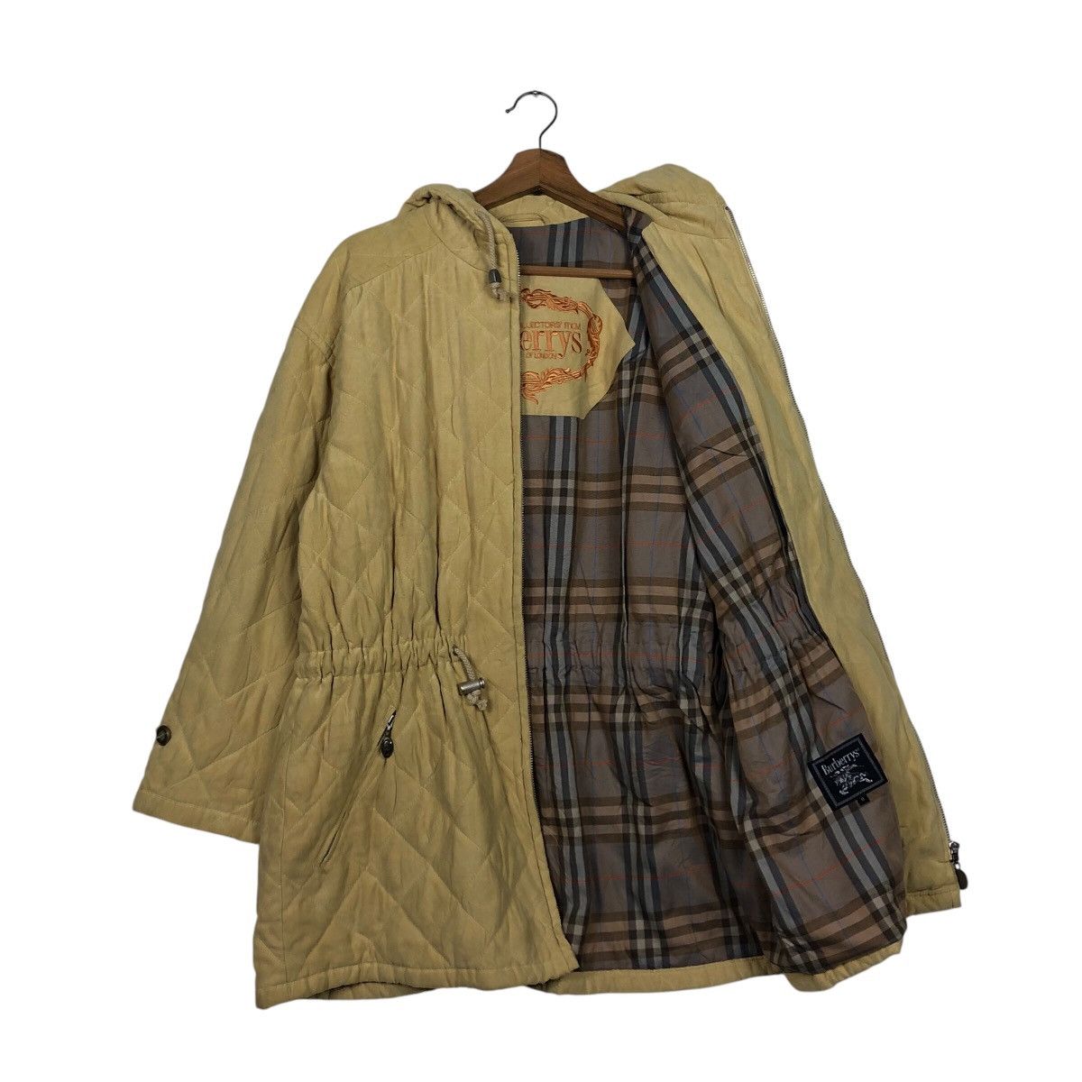 Burberry 📌Vintage Burberrys Parka Jacket Blanket Big Logo Nova Check Size M / US 6-8 / IT 42-44 - 13 Thumbnail