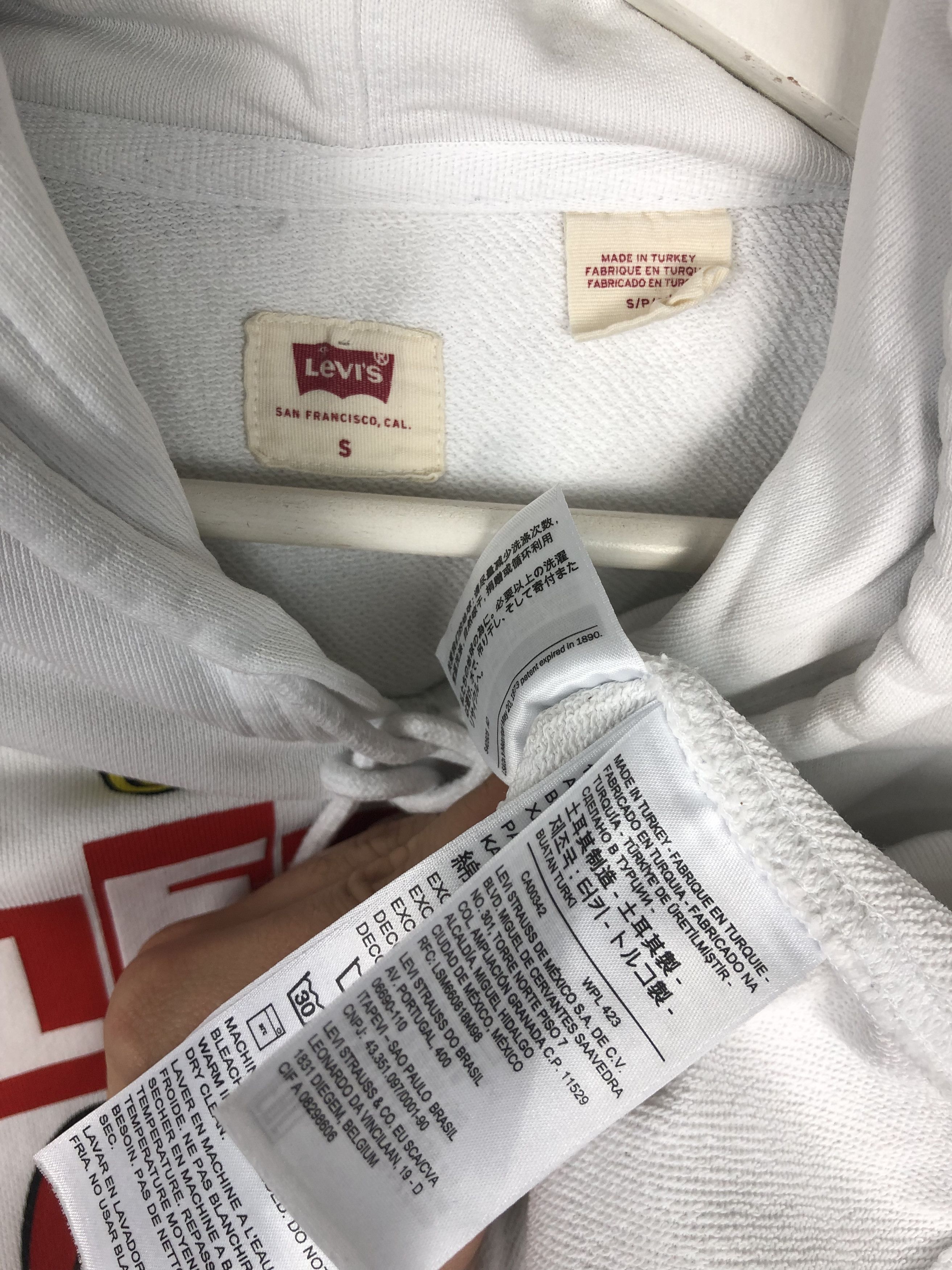 Levi's Levi's x Mario Hoodie Pullover White size S Size US S / EU 44-46 / 1 - 7 Thumbnail