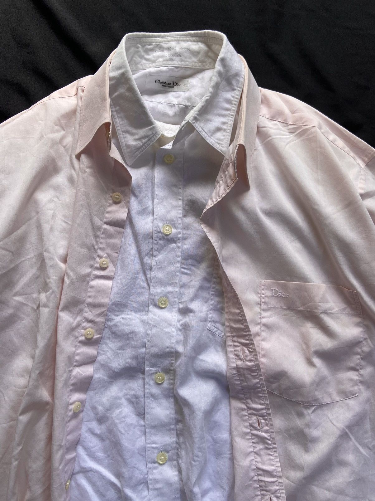 Christian Dior Monsieur × Vintage VINTAGE CHRISTIAN DIOR 2 IN 1 CASUAL BUTTON SHIRT Size US XL / EU 56 / 4 - 7 Thumbnail