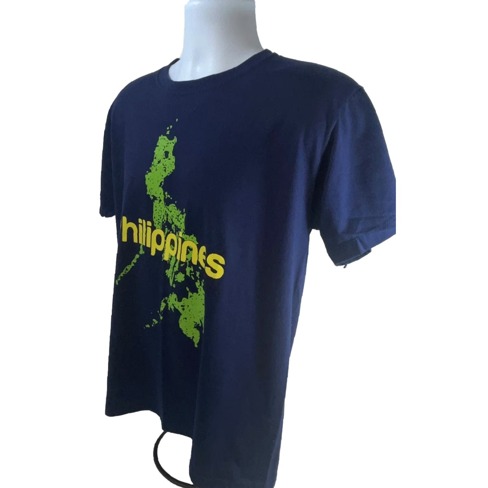 Whistles Whistler Philippines Shirt Men L Navy Crew Neck Short Sleeve Graphic Map of Philippines Blue Cotton T-Shirt Regular Fit Size US L / EU 52-54 / 3 - 3 Thumbnail