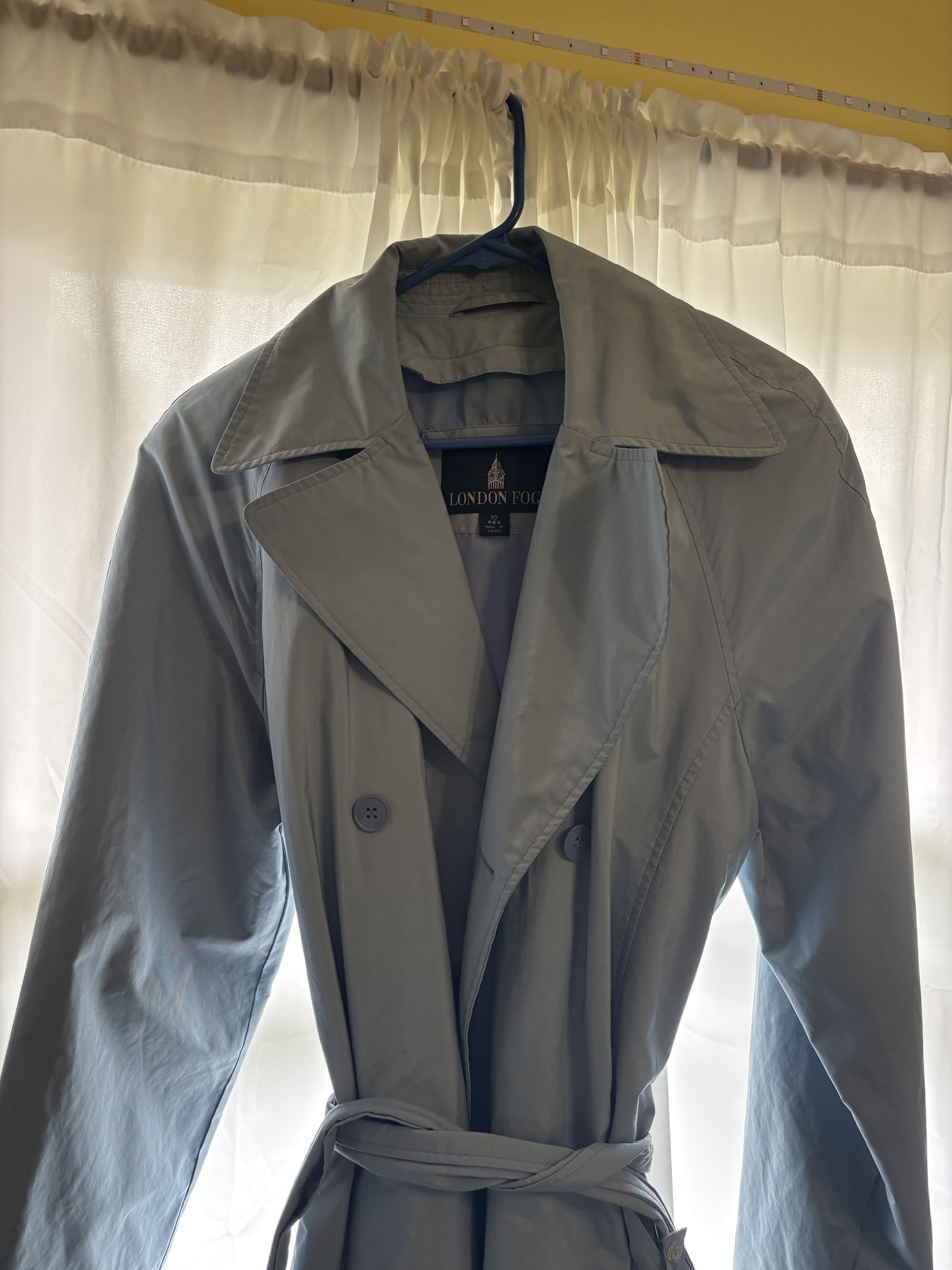 London Fog Vintage London Fog Double-Breasted Long Trench Coat w/ Belt Size L / US 10 / IT 46 - 5 Thumbnail