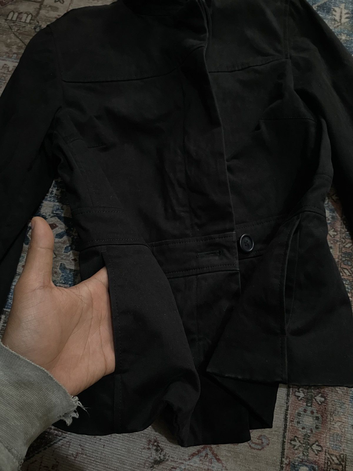 ATSURO TAYAMA Atsuro Tayama "SAMPLE" blck blazer Size S / US 4 / IT 40 - 6 Thumbnail