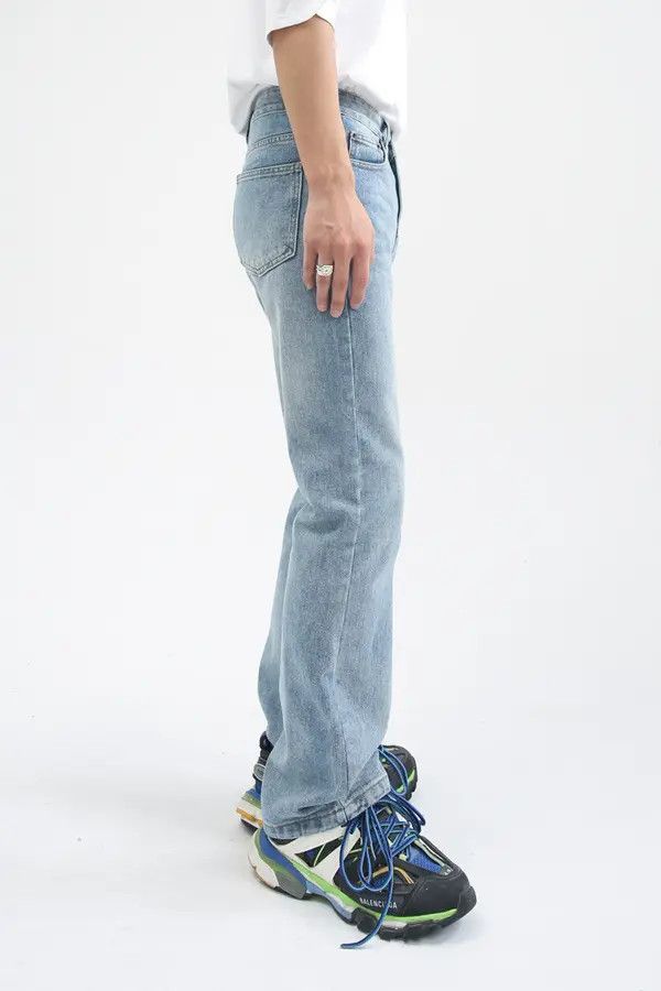 Japanese Brand Japanese all-match wide-leg washed straight flared jeans Size US 32 / EU 48 - 5 Thumbnail