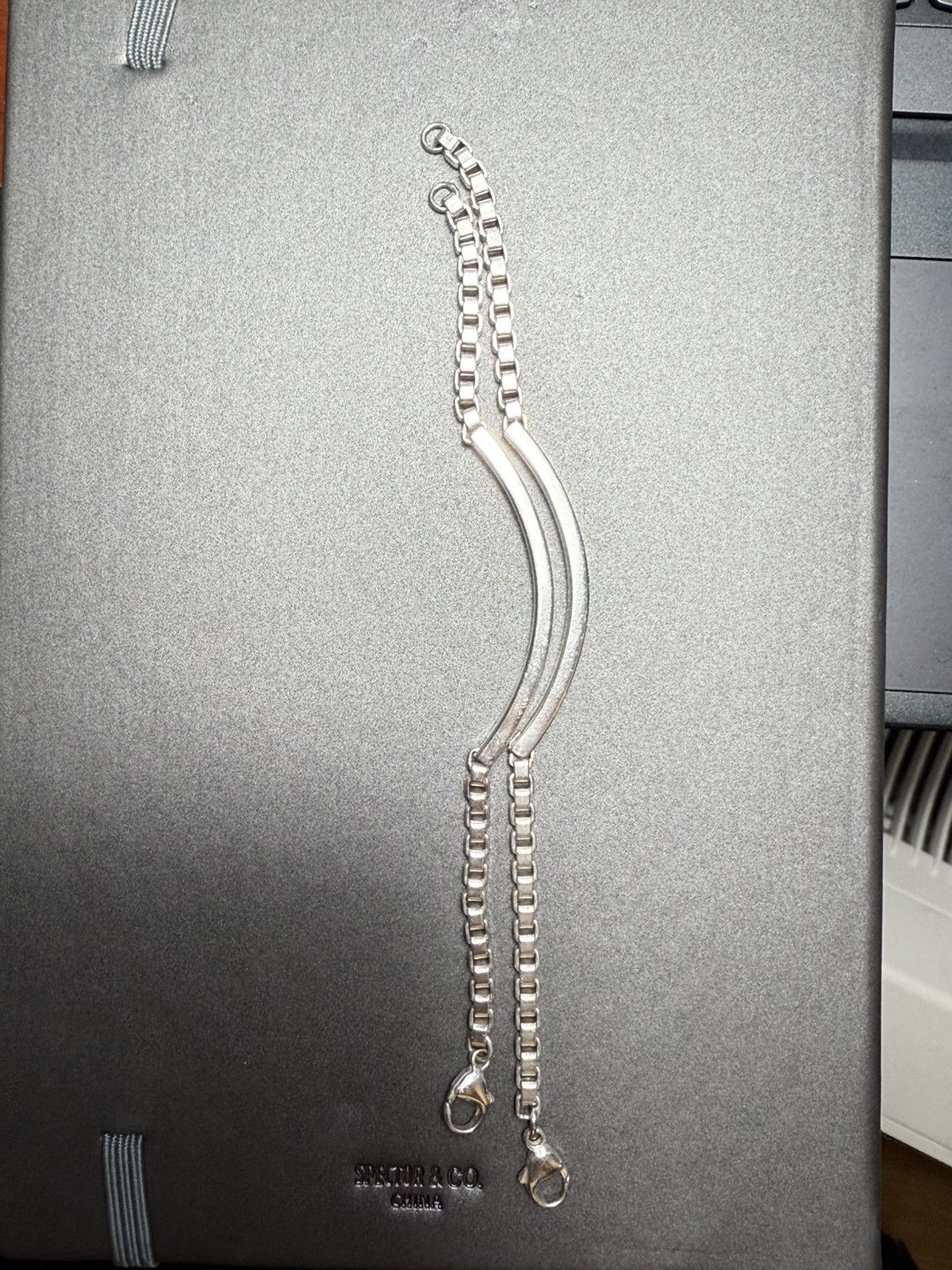 Tiffany & Co. CUSTOM Venetian Box Link ID Bar Bracelet Size ONE SIZE - 5 Thumbnail