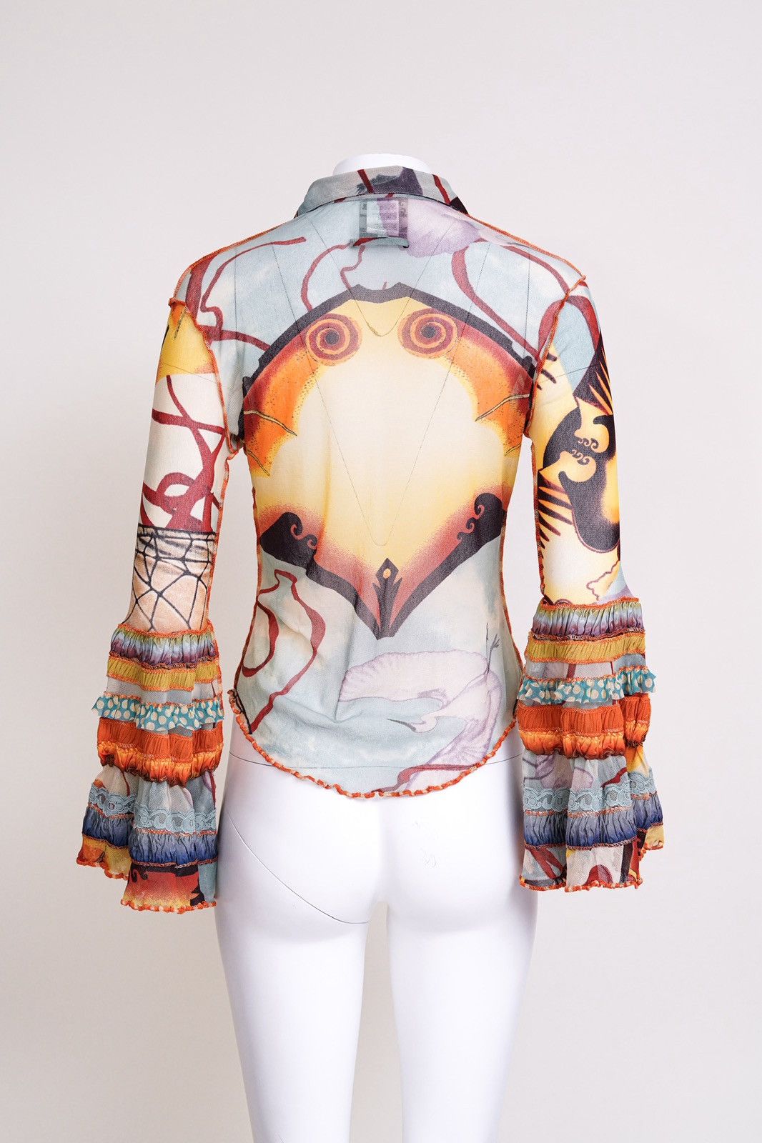 Jean Paul Gaultier Jean Paul Gaultier Maille Bell Sleeve Top Size M / US 6-8 / IT 42-44 - 5 Thumbnail