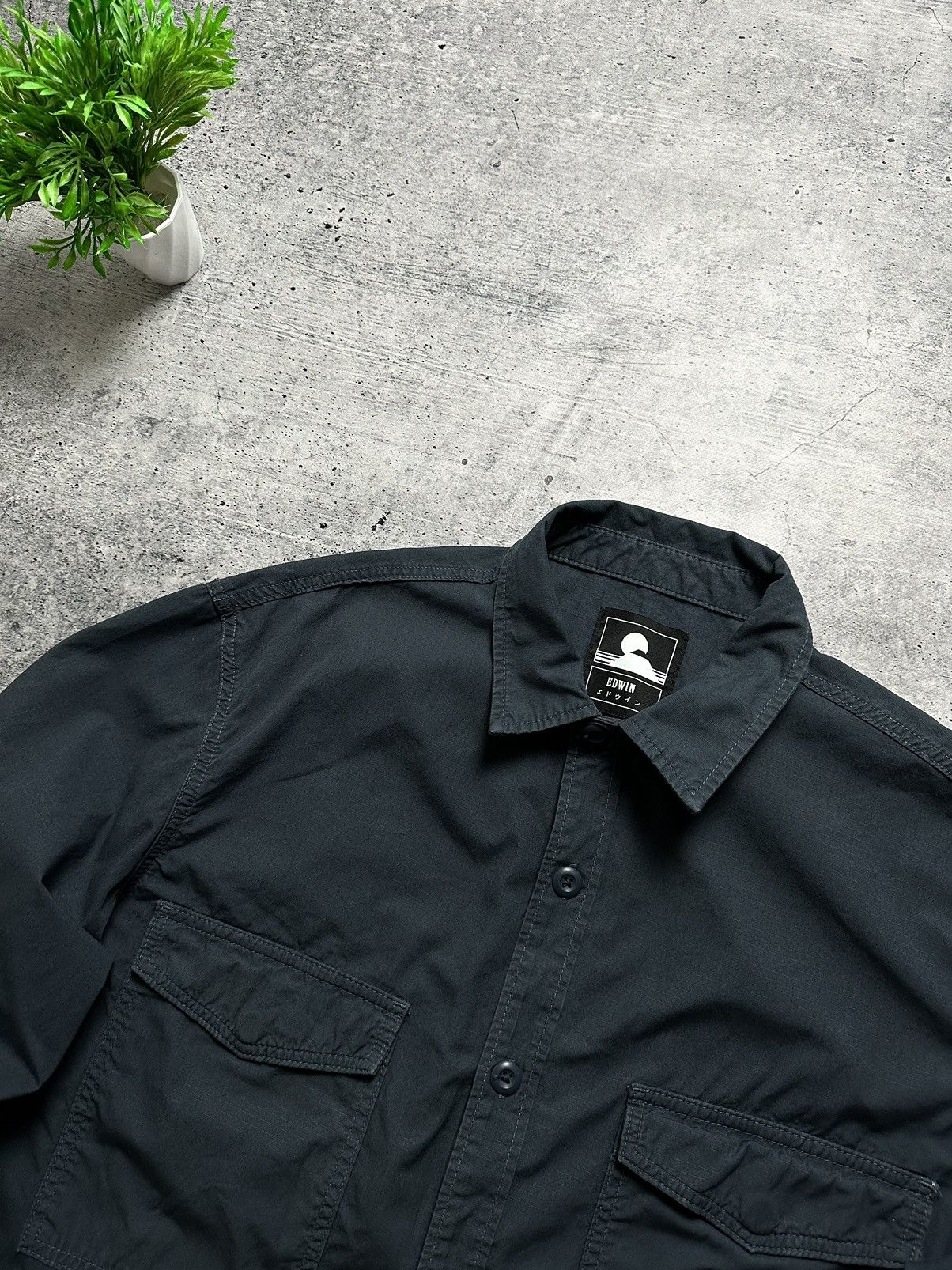 Edwin Edwin Y2K Trucker Big Shirt LS Jacket Japanese Hype Size US XL / EU 56 / 4 - 3 Thumbnail