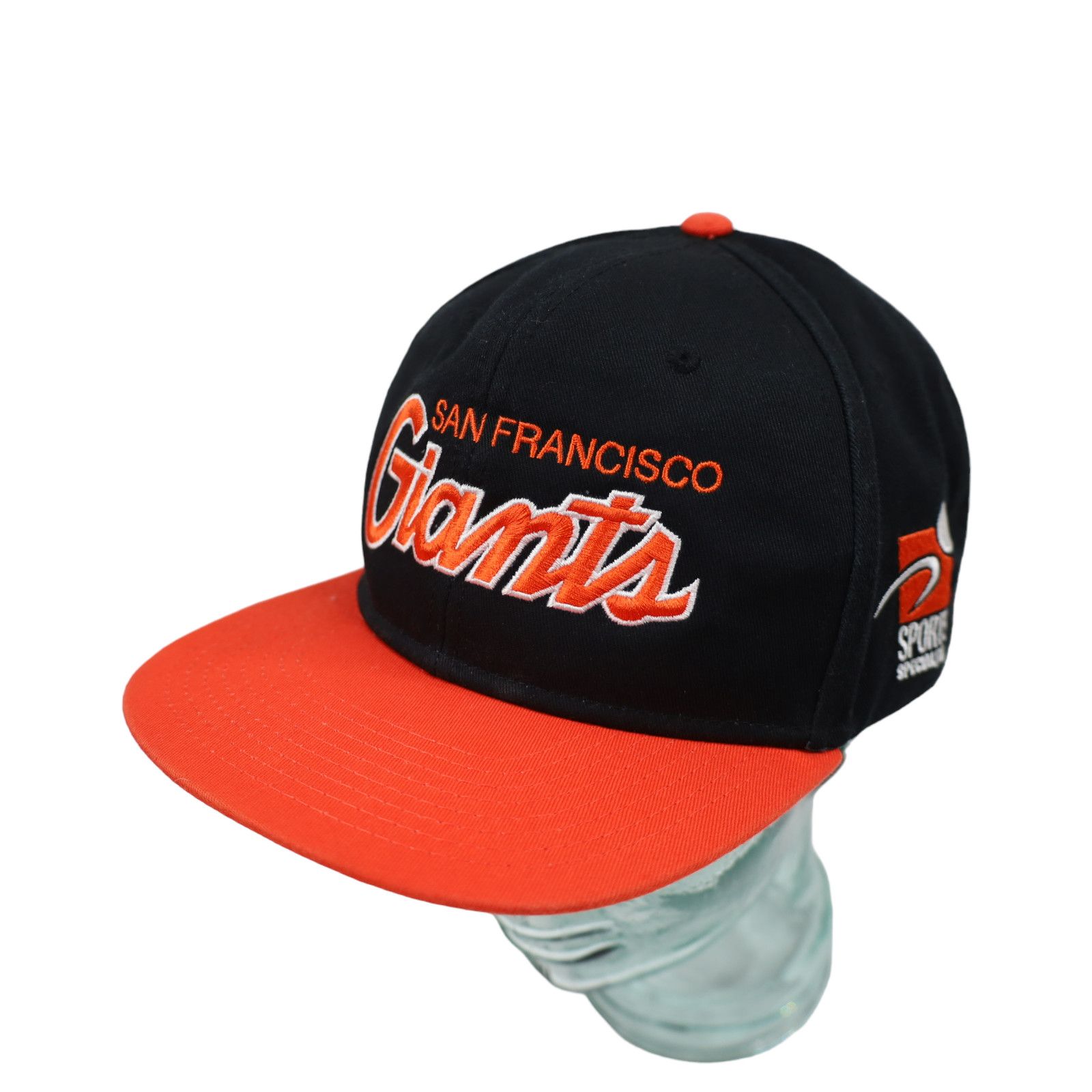 image of Mlb x Sports Specialties Vintage Sport Specialties Sf Giants Script Snapback in Black, Men's
