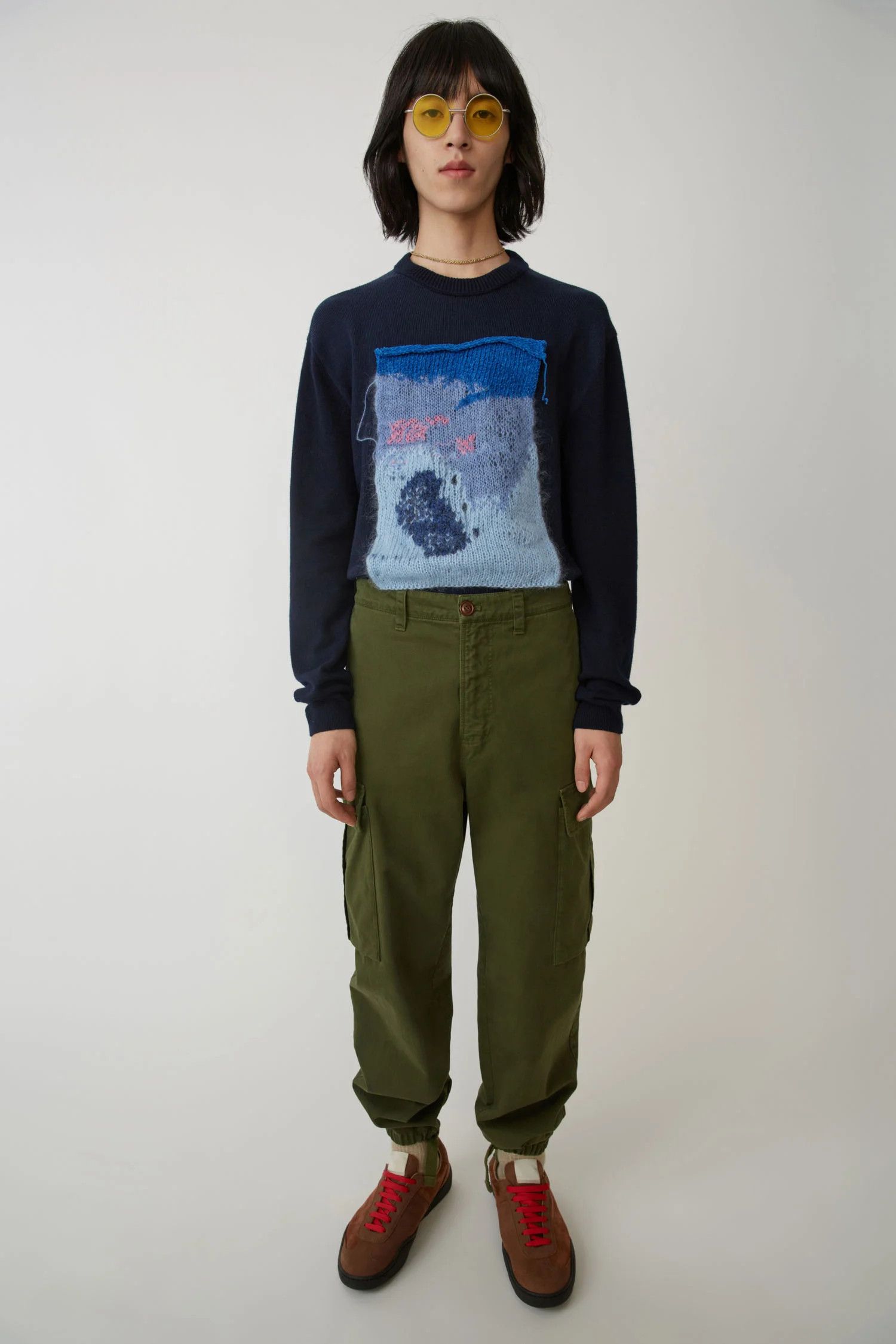 Acne Studios 46/S - Cargo Trousers - Navy Blue Size US 30 / EU 46 - 2 Thumbnail