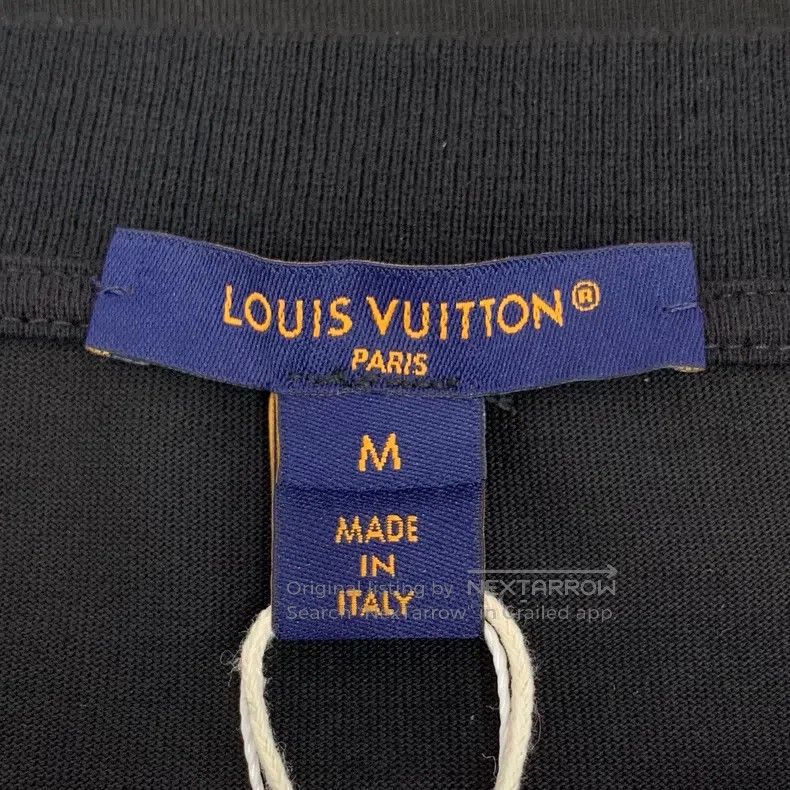 Louis Vuitton Louis Vuitton 23 Black Zip Patchwork Cotton Crew Neck Shor Size M / US 6-8 / IT 42-44 - 5 Thumbnail