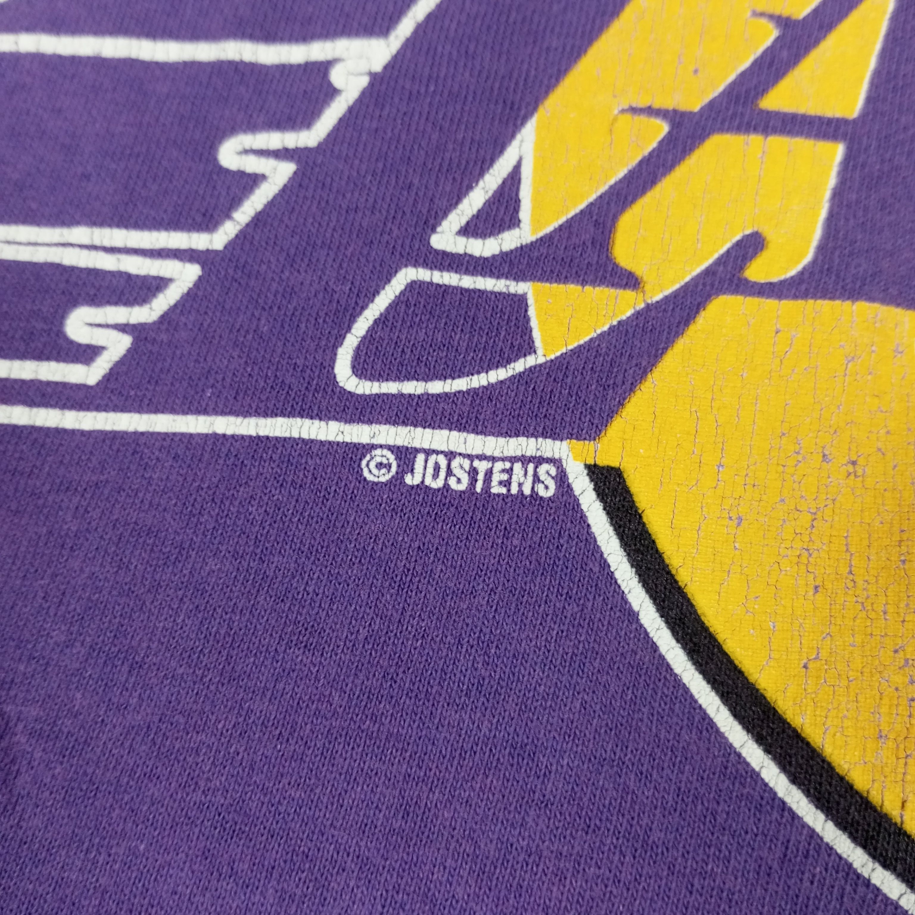 NBA × Vintage Lakers Los Angeles Basketball NBA Team Vintage Tshirt Size US L / EU 52-54 / 3 - 10 Thumbnail