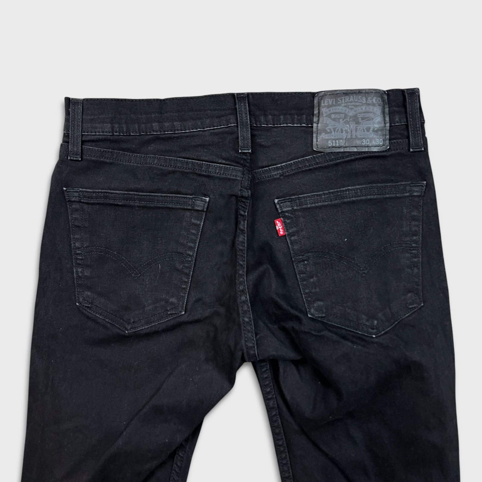 Levi's × Vintage Levi's 511 Jeans 30x30 Slim Dark Wash American Denim Pants Size US 30 / EU 46 - 6 Thumbnail