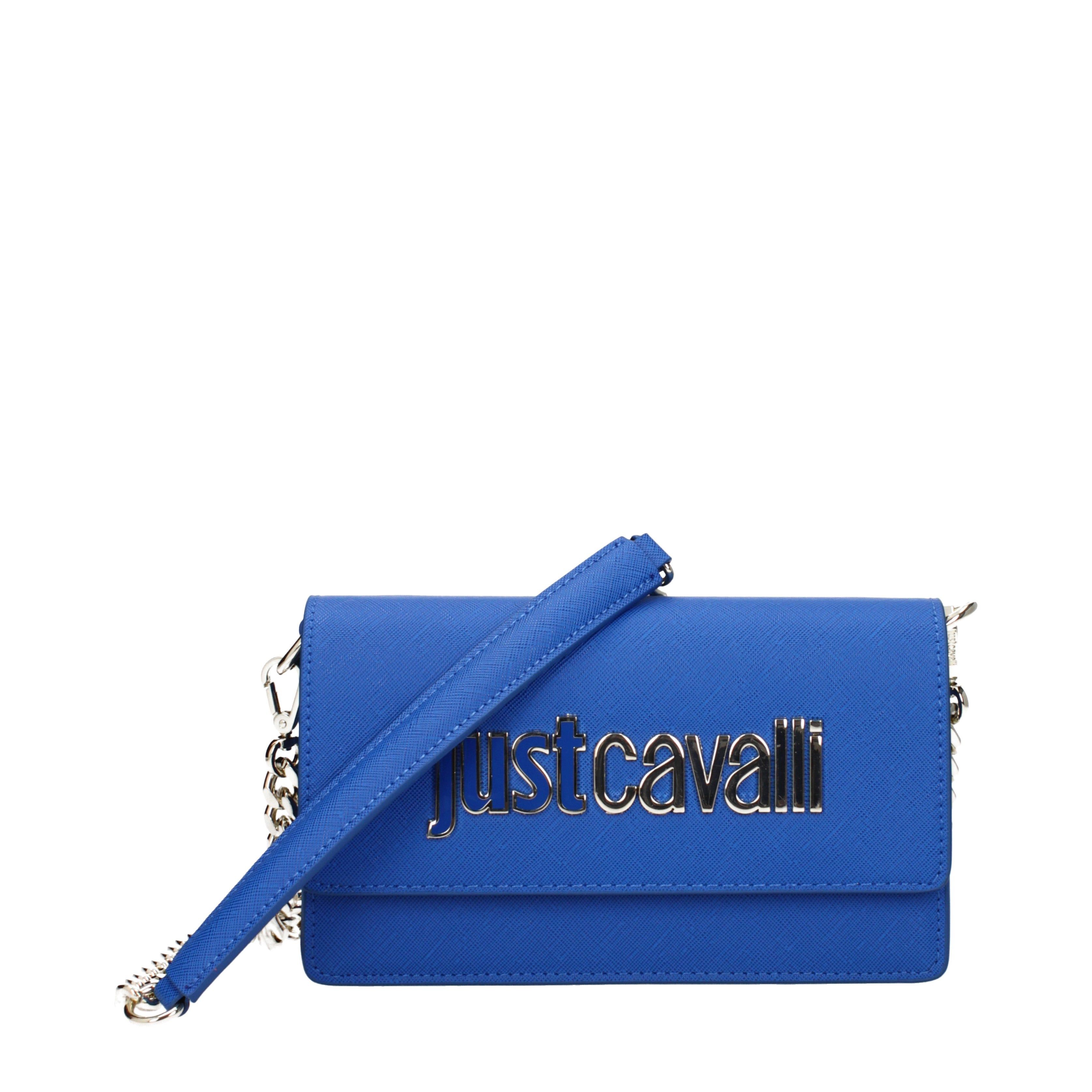 Just Cavalli Crossbody Bag In Polyester in Beige, Women's
