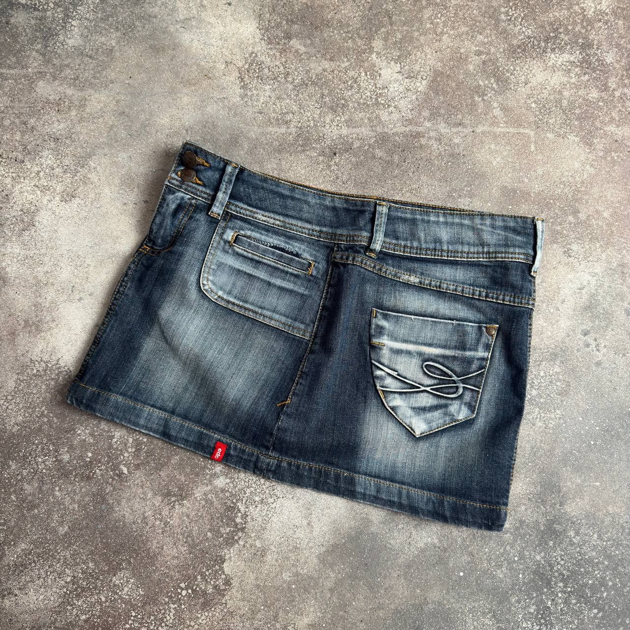 Hysteric Glamour × Japanese Brand × Vintage Espirit Vintage Y2K Washed Sexy Mini Skirt Size 32" / US 10 / IT 46 - 9 Thumbnail
