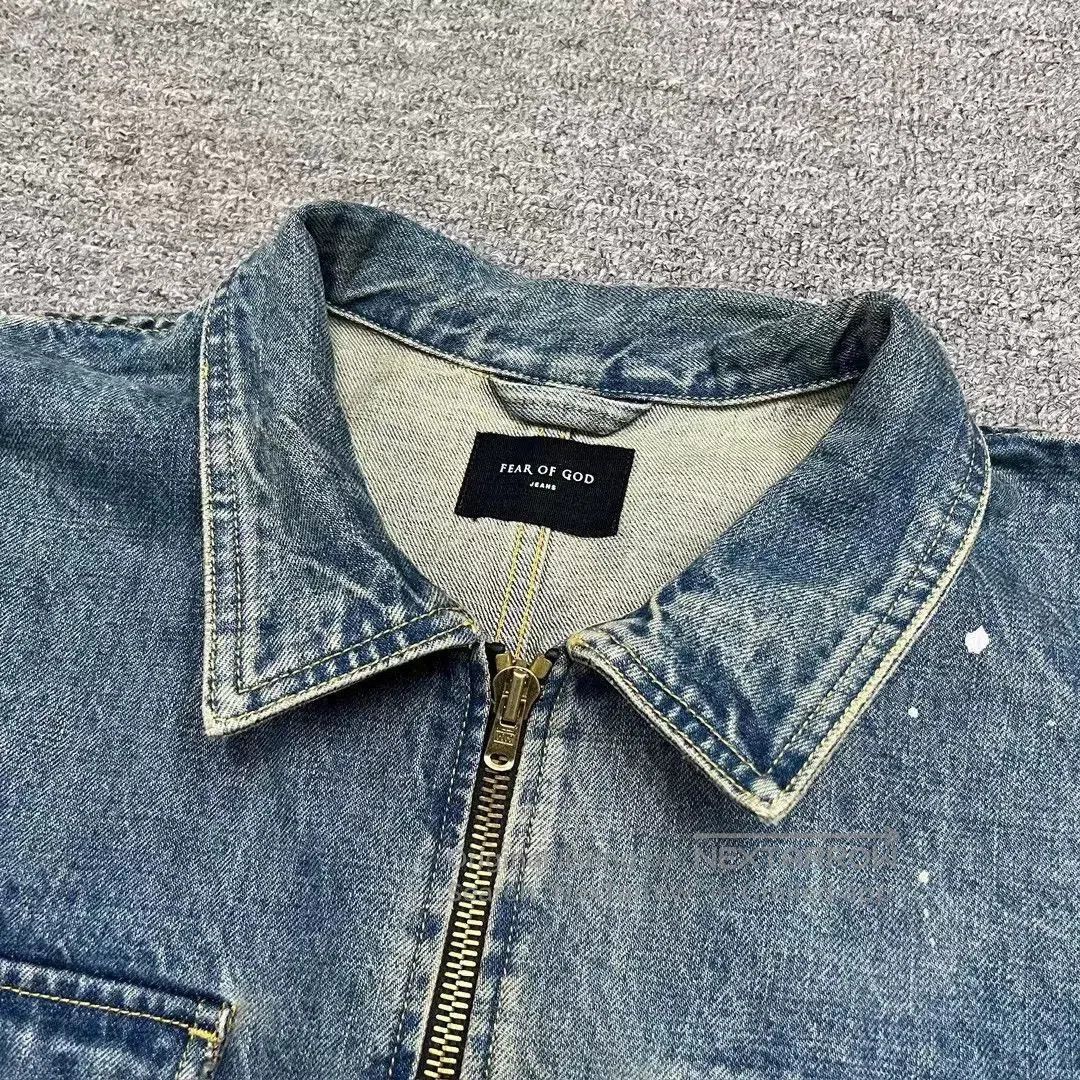 Fear of God fear of god painted denim jacket, xl. Size US XL / EU 56 / 4 - 3 Thumbnail