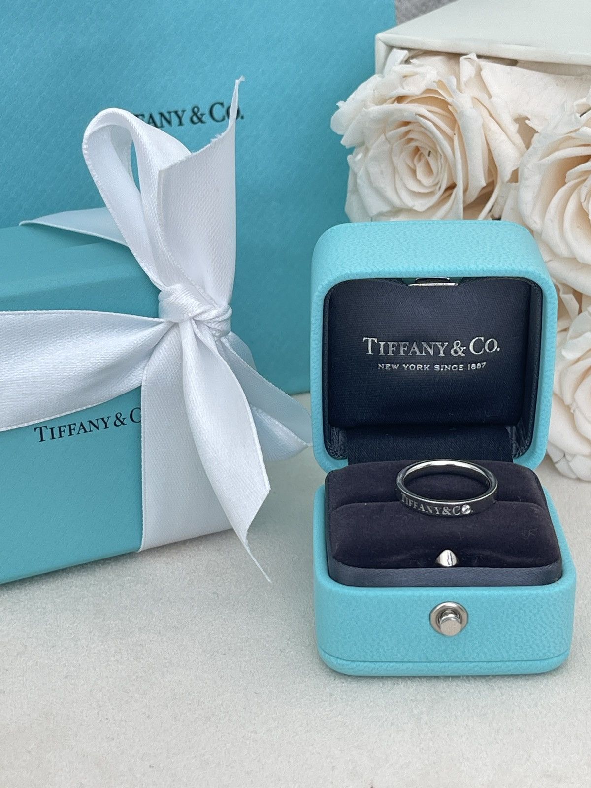 Tiffany & Co. Tiffany & Co. Band Ring in Platinum Diamond 5.5 NEW $2400 Size ONE SIZE - 15 Thumbnail