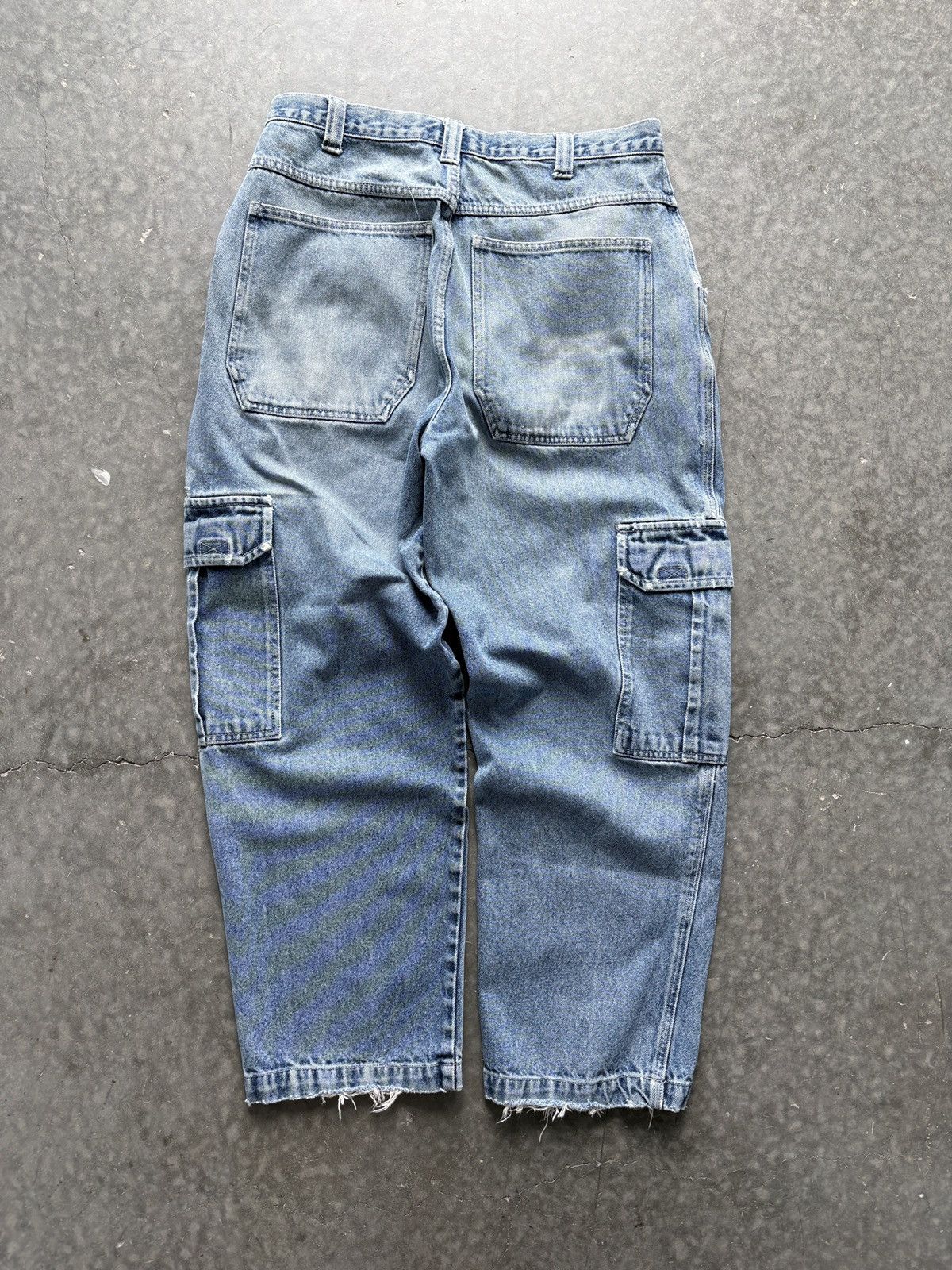 Vintage Vintage Y2K Route 66 Baggy Cargo Jeans 34x30 Size US 34 / EU 50 - 8 Thumbnail