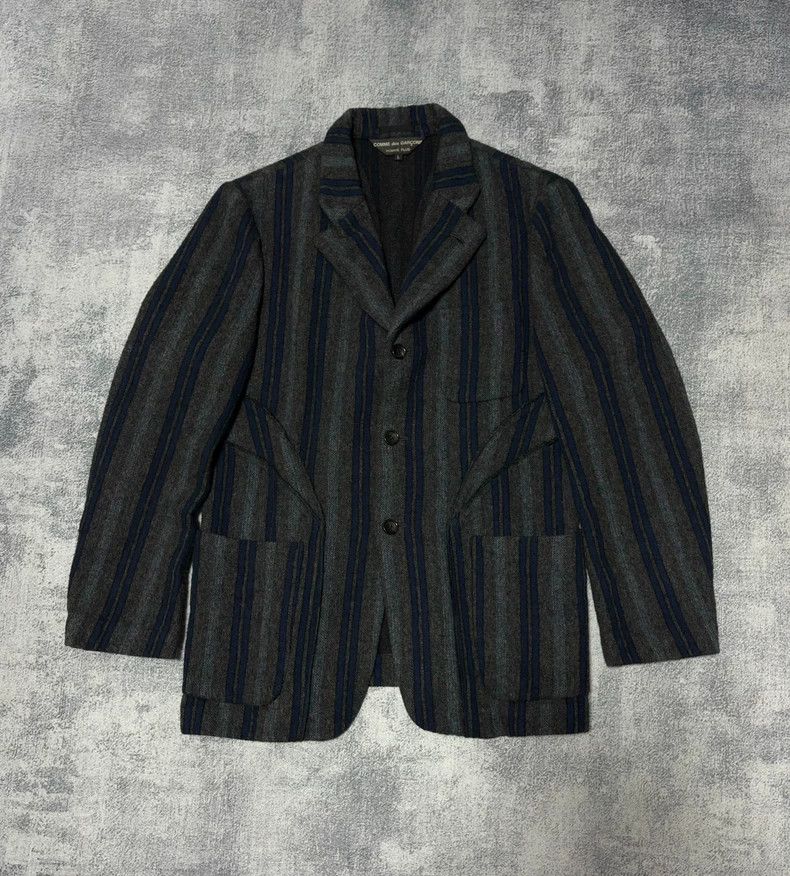 Comme des Garcons Comme des Garcons Wool Stripe Jacket Size US L / EU 52-54 / 3 - 1 Thumbnail