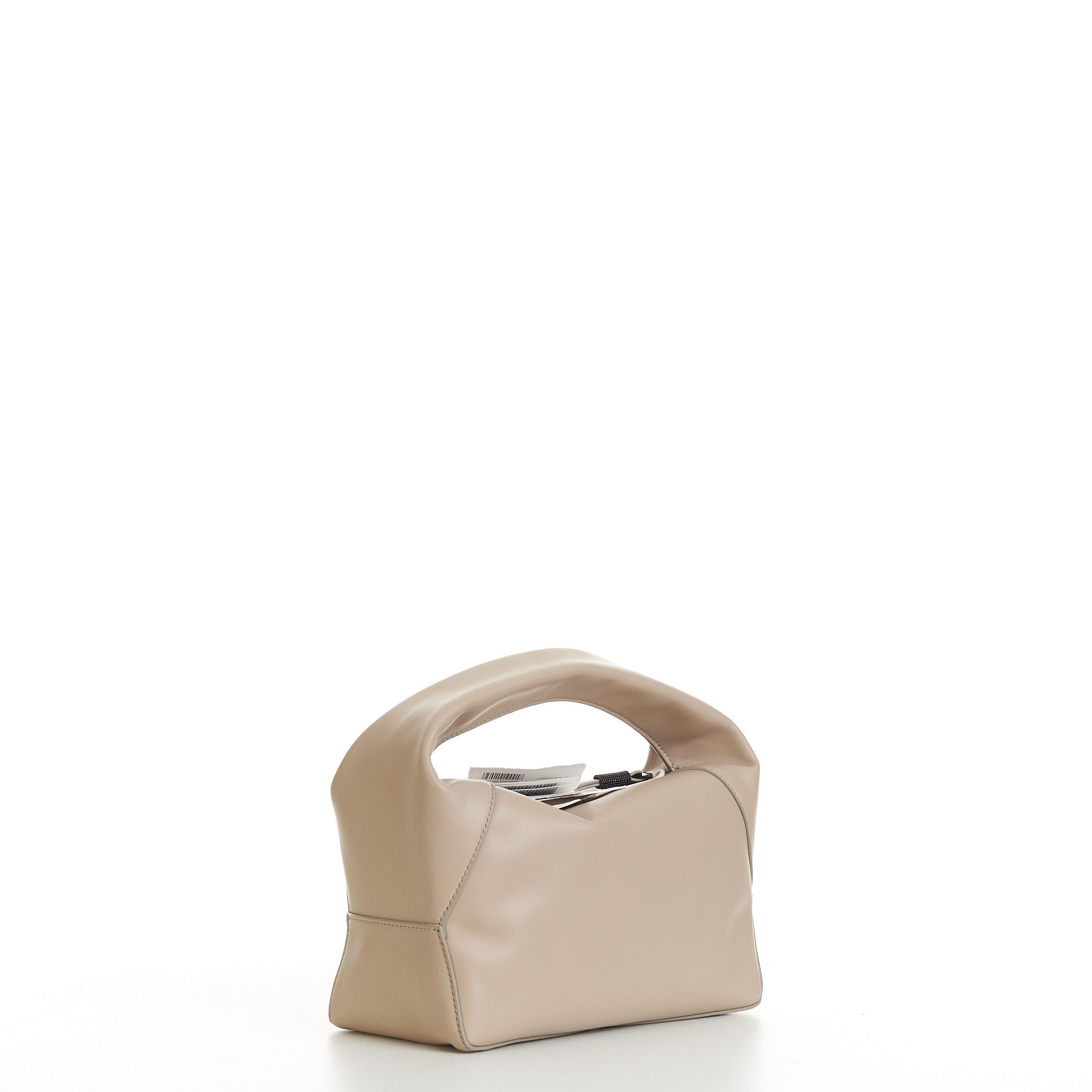 Brunello Cucinelli BC Duo Small Hobo Bag In Sand Calfskin Leather Size ONE SIZE - 4 Thumbnail