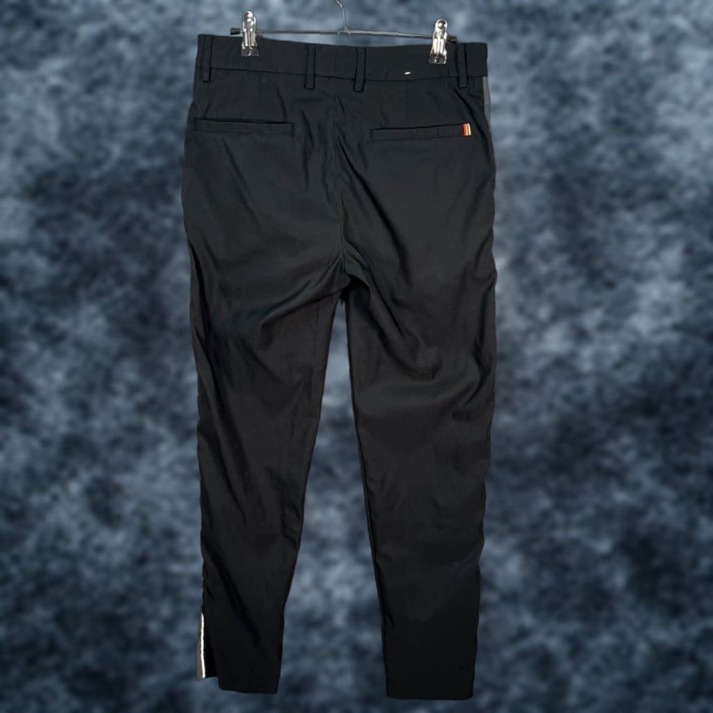 Galvin Green Galvin Green Mens Pants Size 30 Black Chino w/ Contrast Side Stripes Dress Trousers Slim Fit 30in Inseam Mens Size US 30 / EU 46 - 1 Thumbnail