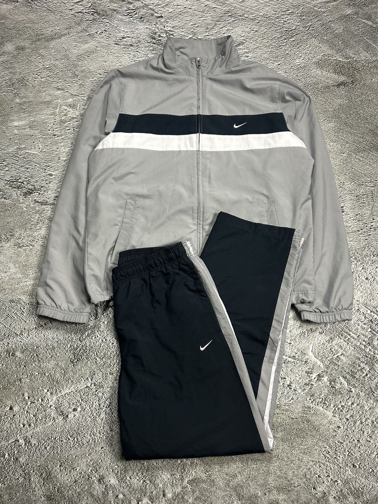ウォーキング・ランニングウェア 00s NIKE track jacket & pants set up Y2K Nike Tracksuit Top Track Jacket Vintage Full Zip Y2K 00s UK
