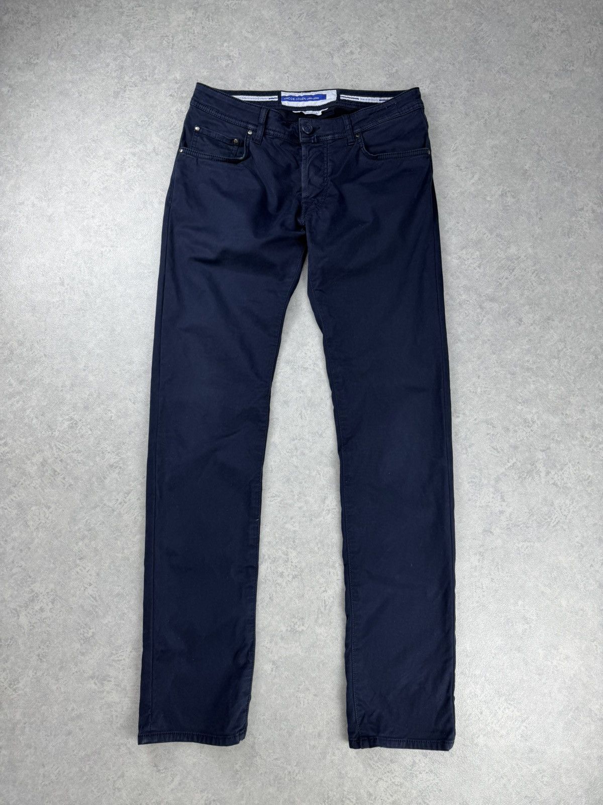 Jacob Cohen Jacob Cohen Nick Jeans Navy Blue Slim Fit Size 33 Size US 33 - 1 Thumbnail