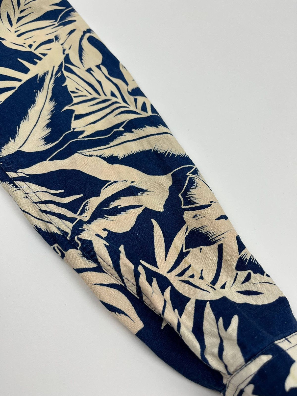 Our Legacy Our Legacy 1980-81 Indigo Tropical Leaf Shirt Size US S / EU 44-46 / 1 - 15 Thumbnail