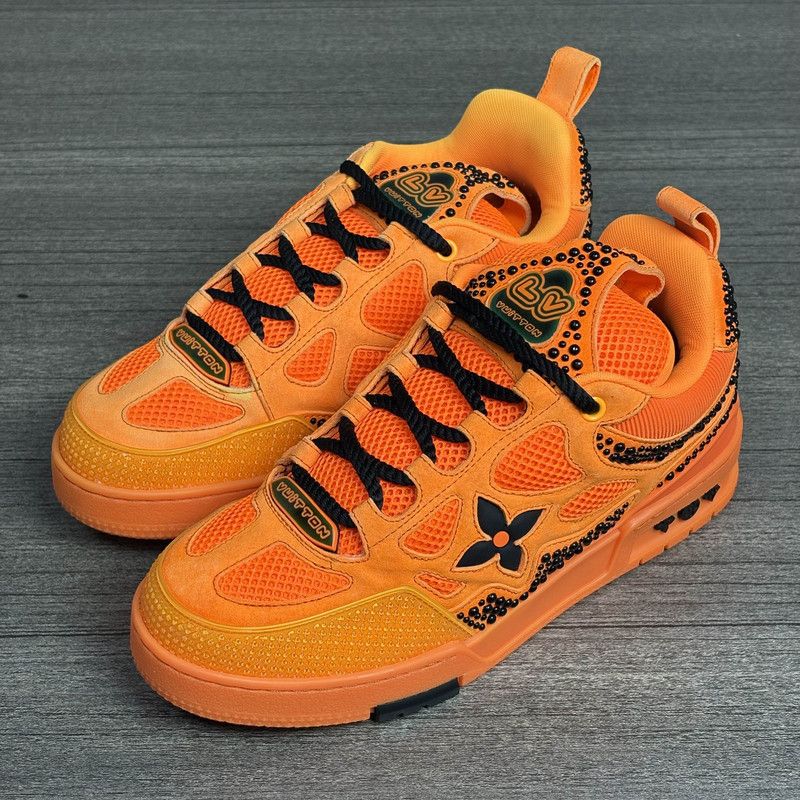 Louis Vuitton Skate Orange Low-Top Sneakers 0079