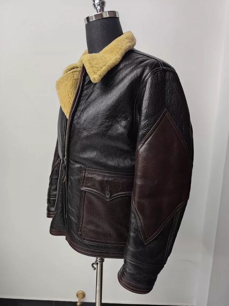 The Real McCoy's The Real McCoys Size40 CNJ-4 pilot fur and leather integrat Size US S / EU 44-46 / 1 - 3 Thumbnail