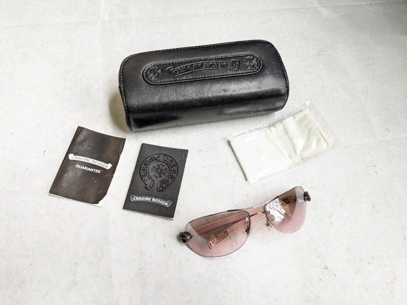 Chrome Hearts Chrome Hearts Classic Oval Sunglasses Pink Aviator Size ONE SIZE - 1 Thumbnail