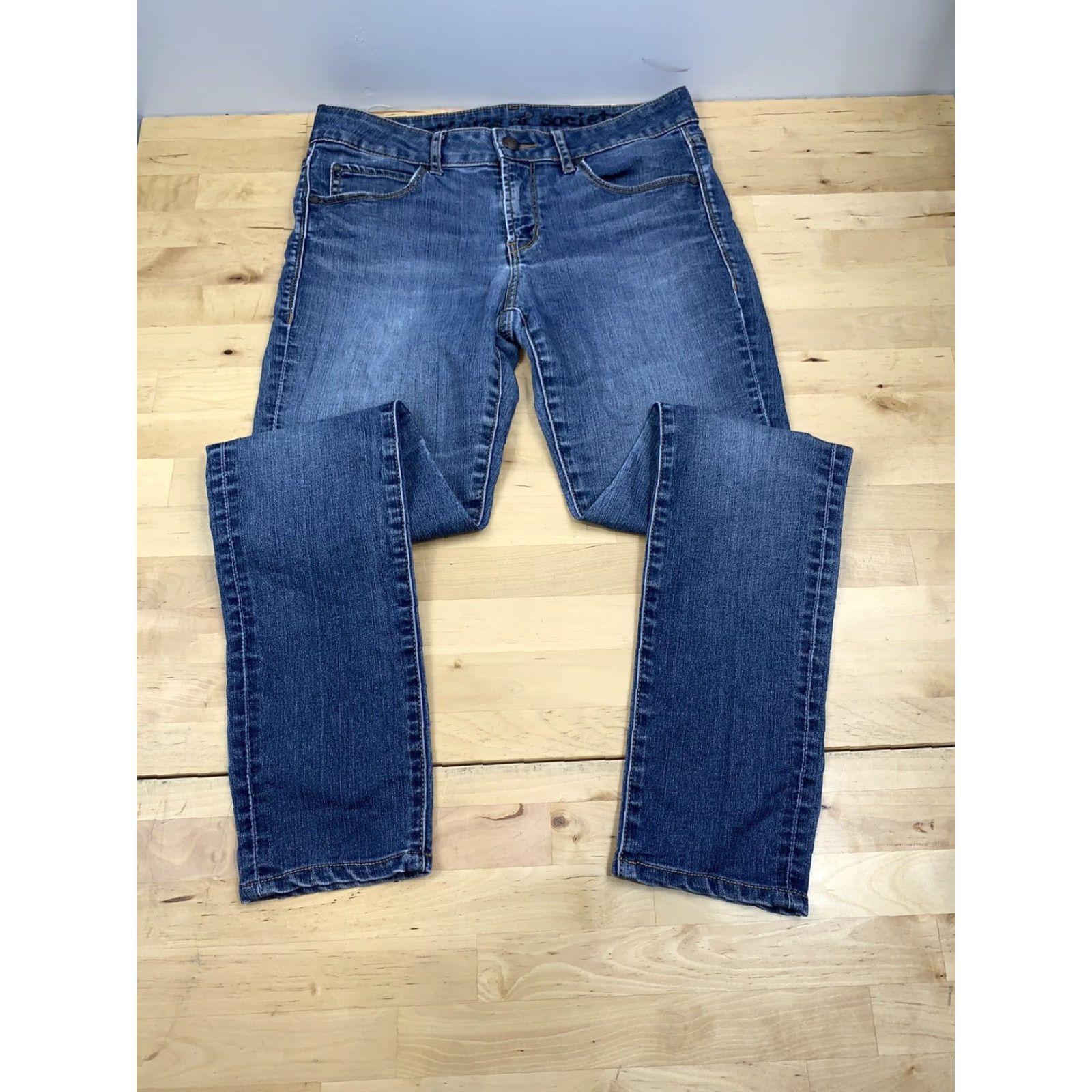 Vintage Articles of Society Skinny Fit Glendale 27x28 Women's Denim Jeans Blue #5178 Size 27" / US 4 / IT 40 - 2 Thumbnail