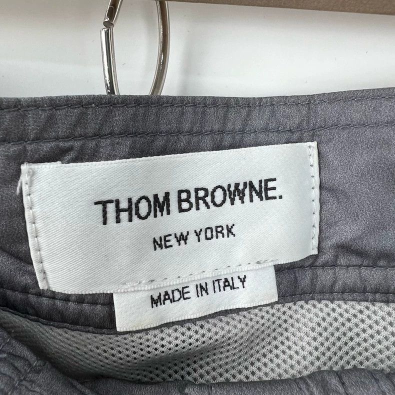 Thom Browne Thom browne Size 2 Tb gray four-bar nylon shorts 2503-Next Size US 30 / EU 46 - 4 Thumbnail
