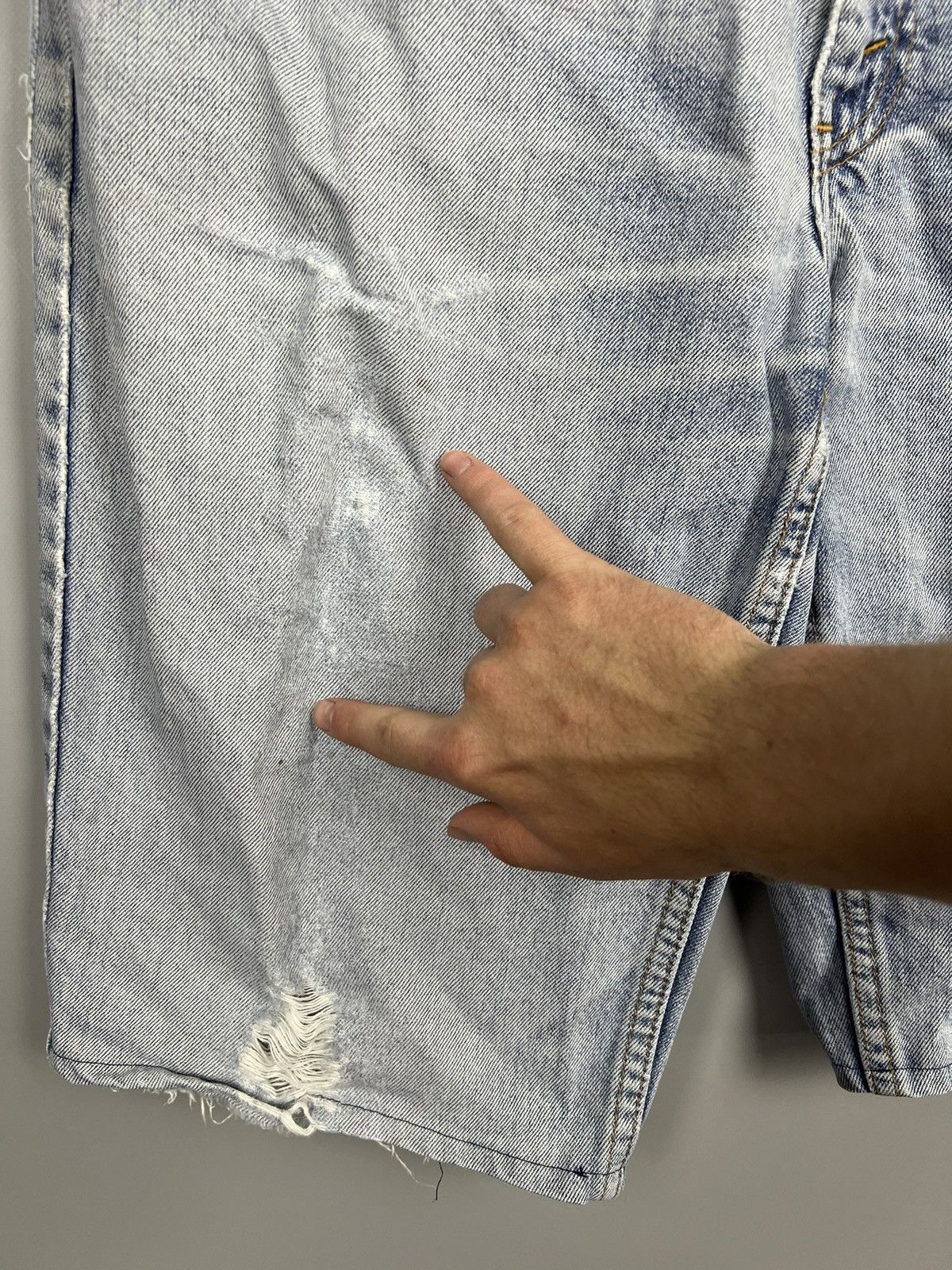 Levi's Vintage Clothing Rare Levi’s vintage custom patchwork silver tab jeans shorts Size 27" / US 4 / IT 40 - 8 Thumbnail