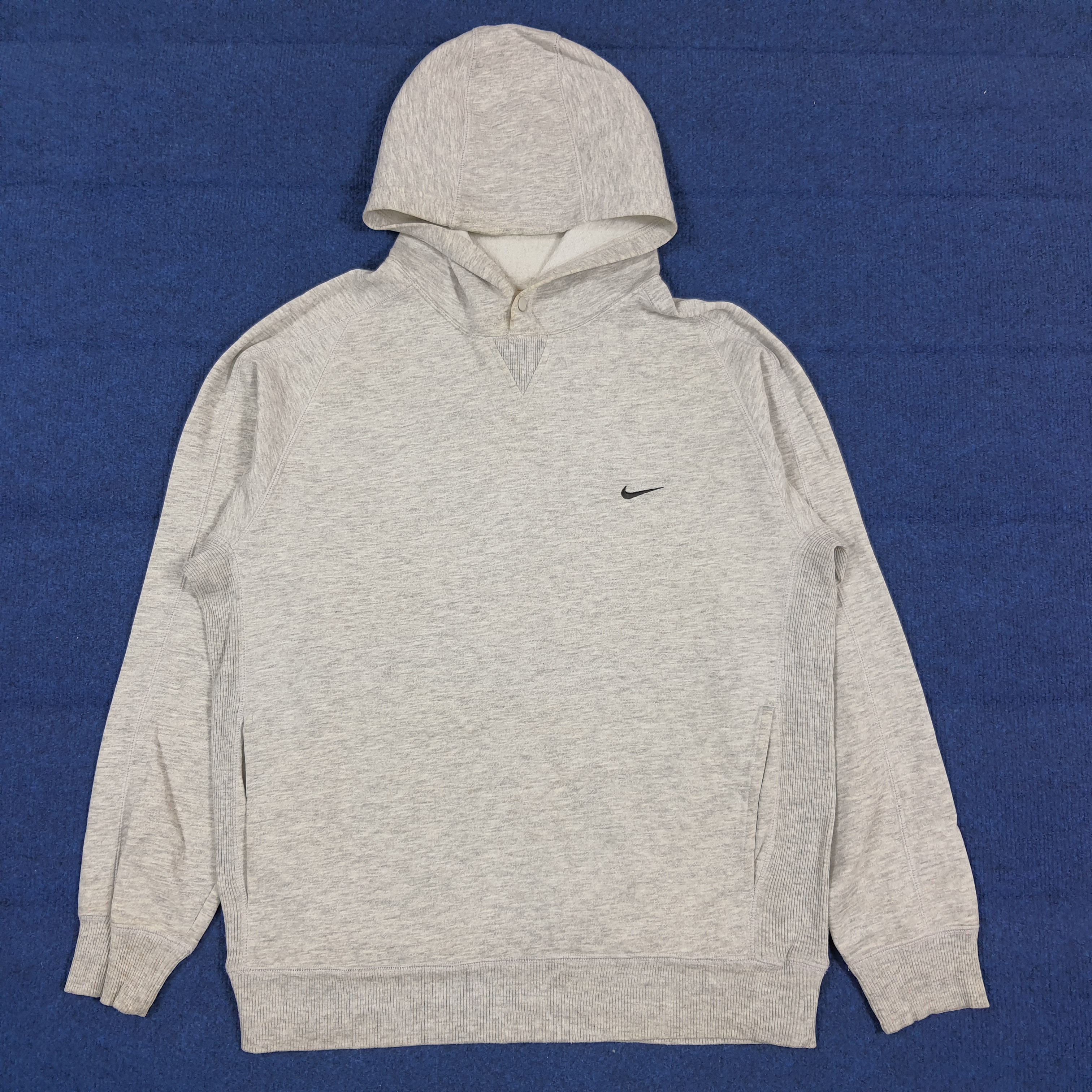 Nike Vintage Nike Small Embroidery Swoosh Grey Hoodie C295N10 Size US M / EU 48-50 / 2 - 1 Thumbnail