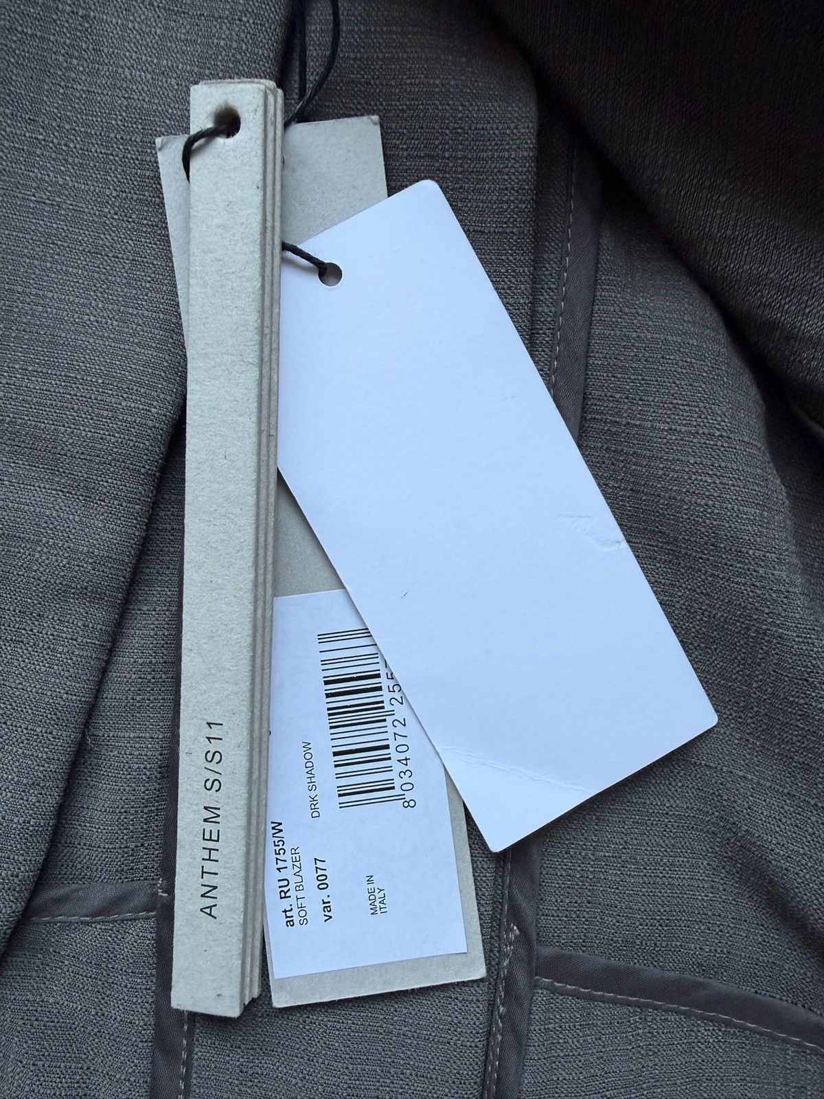 Rick Owens Rick Owens SS11 ANTHEM Soft Silk/Viscose Blazer Size US M / EU 48-50 / 2 - 4 Thumbnail